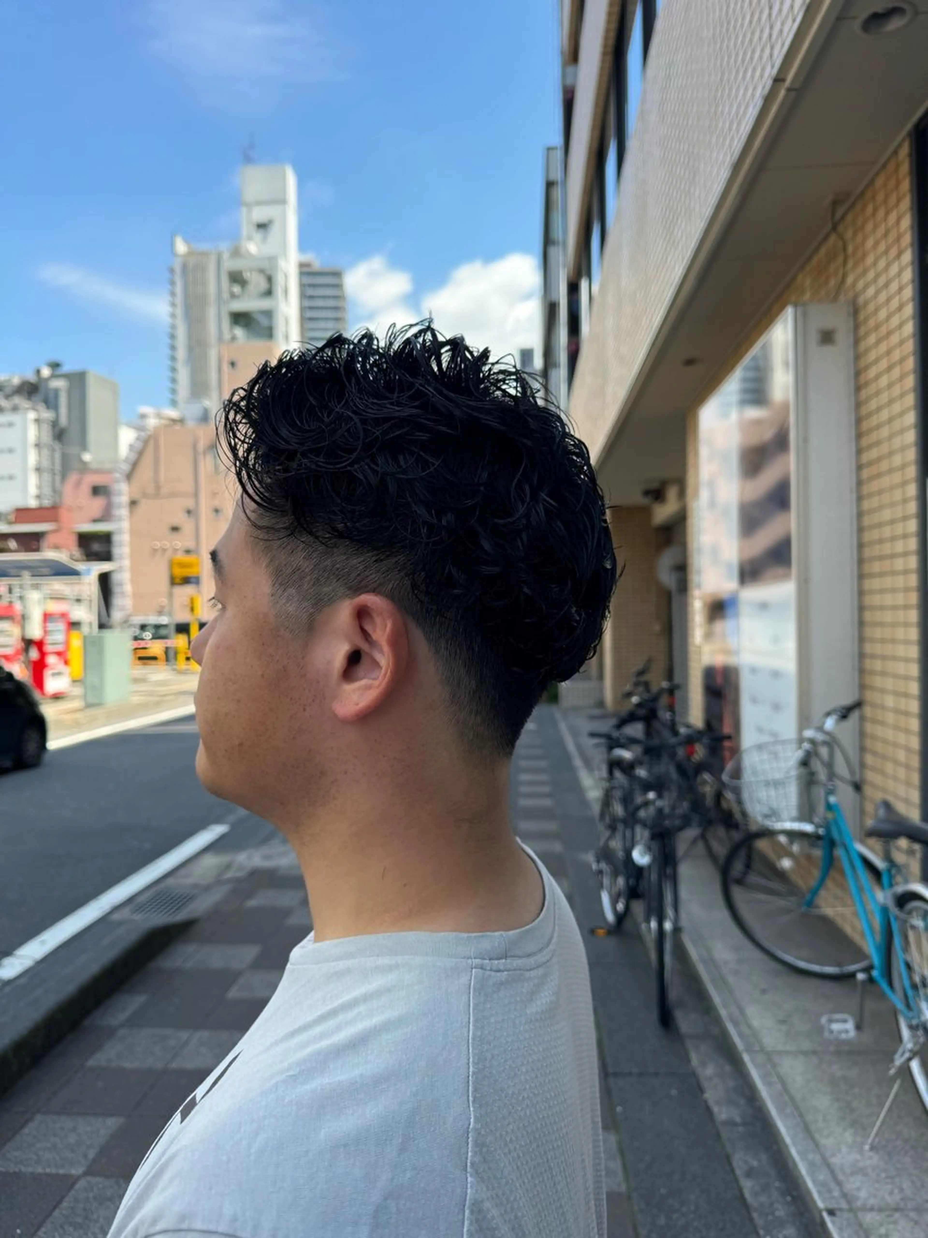 パーマ メンズ 米元 春奈のヘアスタイル