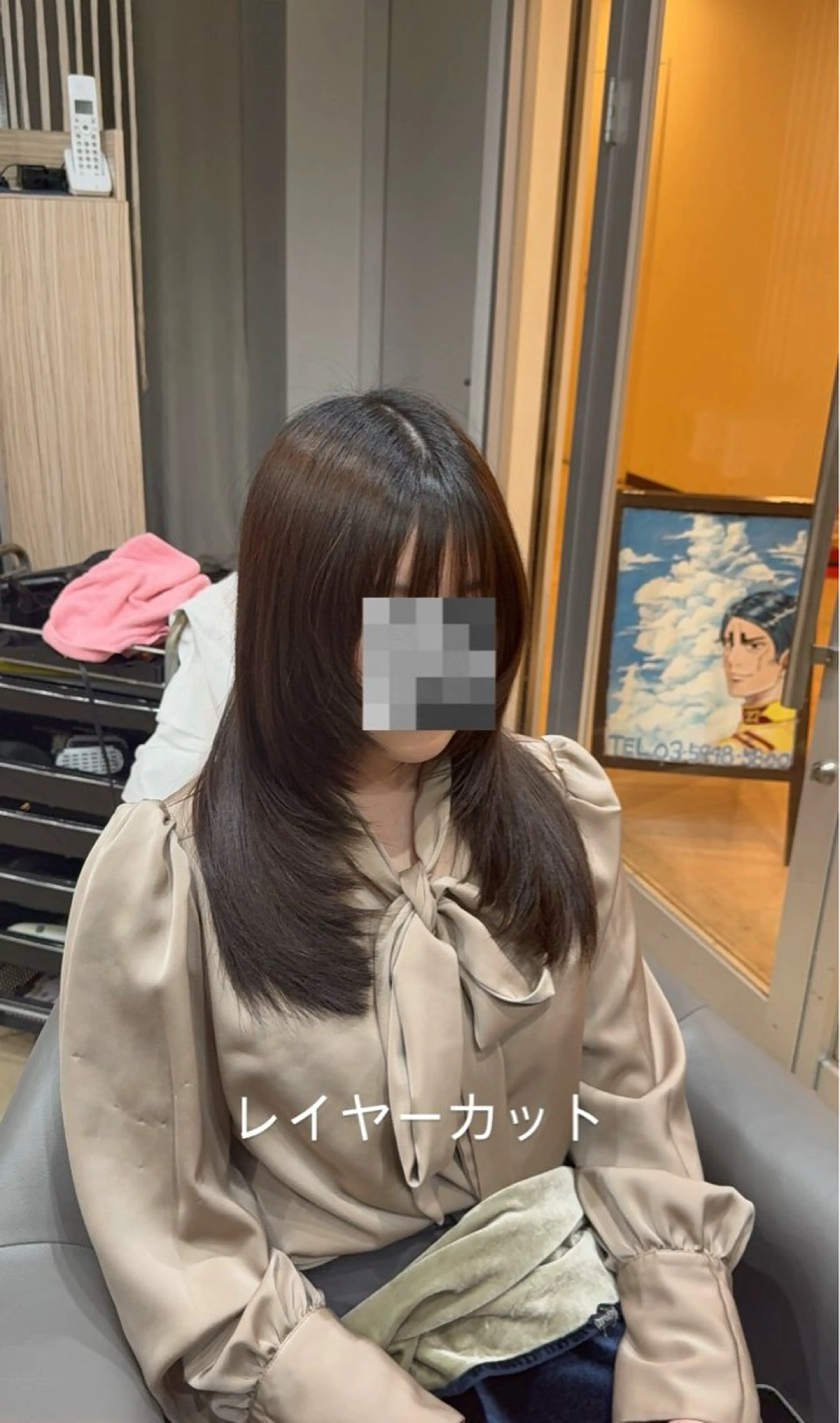 ロング レイヤーカット カット レイヤーカット/ 縮毛矯正/海音のヘアスタイル