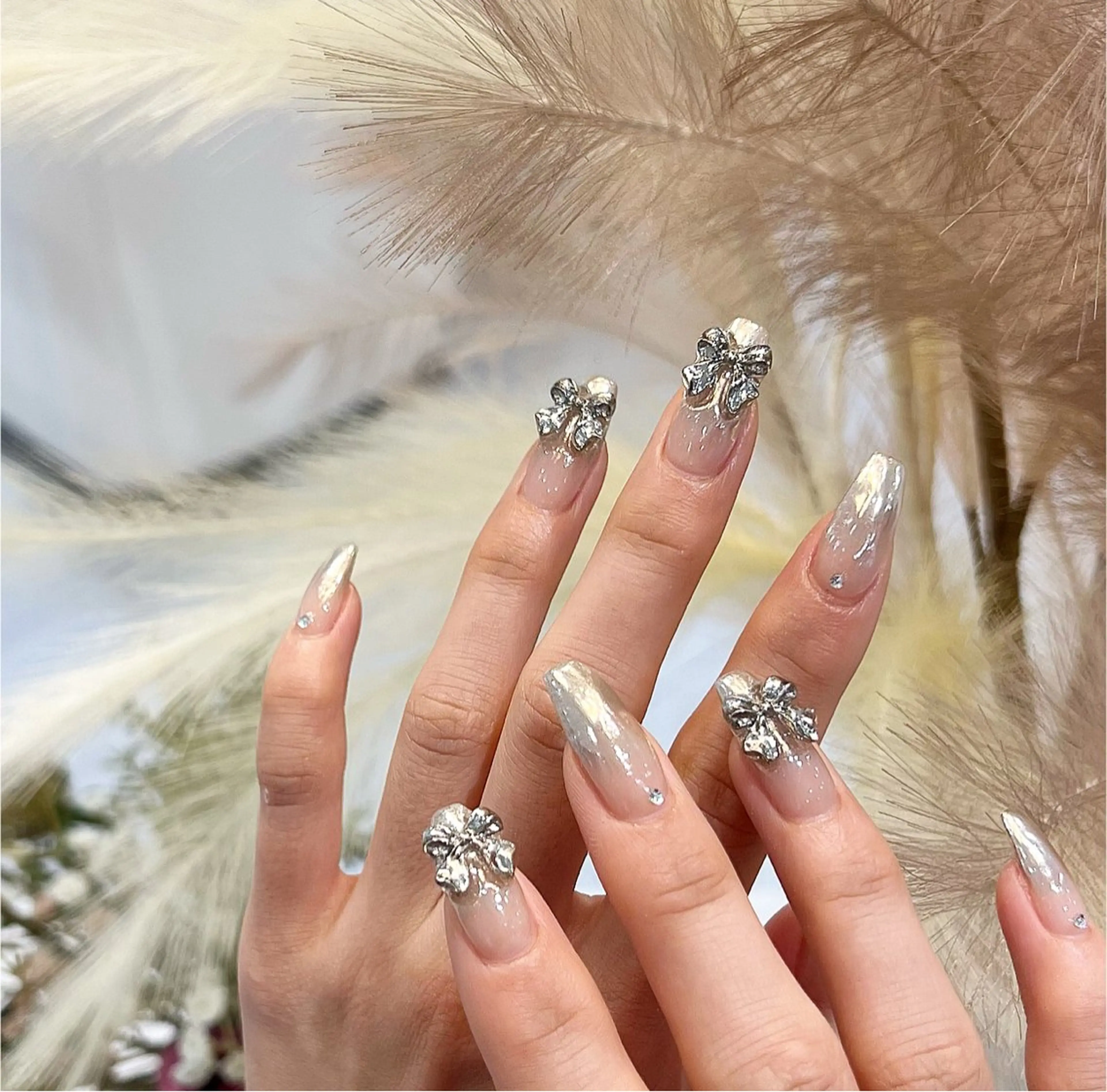 ネイル グラデーション ミラーネイル salon de Cheliのネイルデザイン