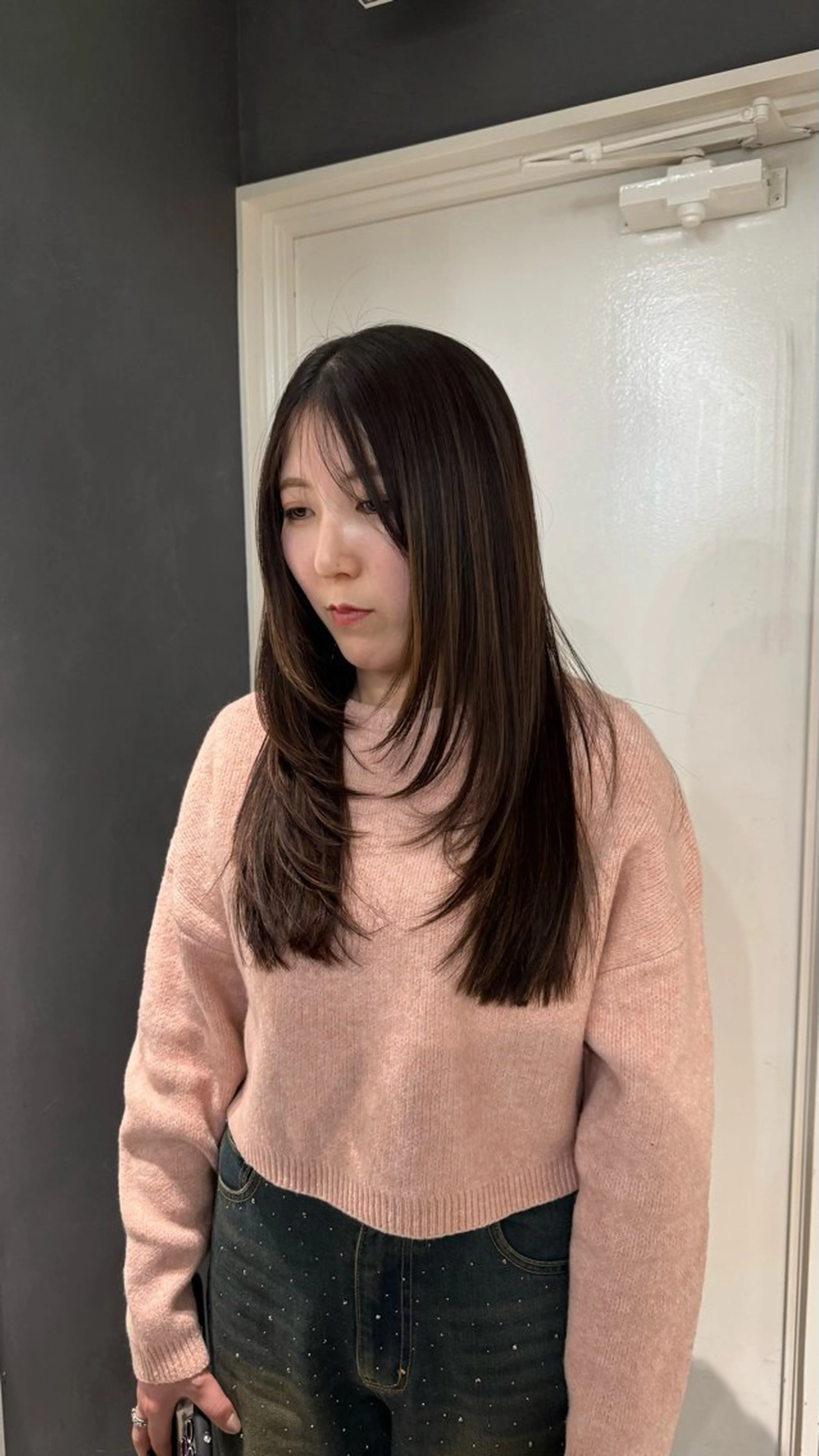 セミロング レイヤーカット カット ヘアカラー トリートメント reira/堀江/ 似合わせカットのヘアスタイル