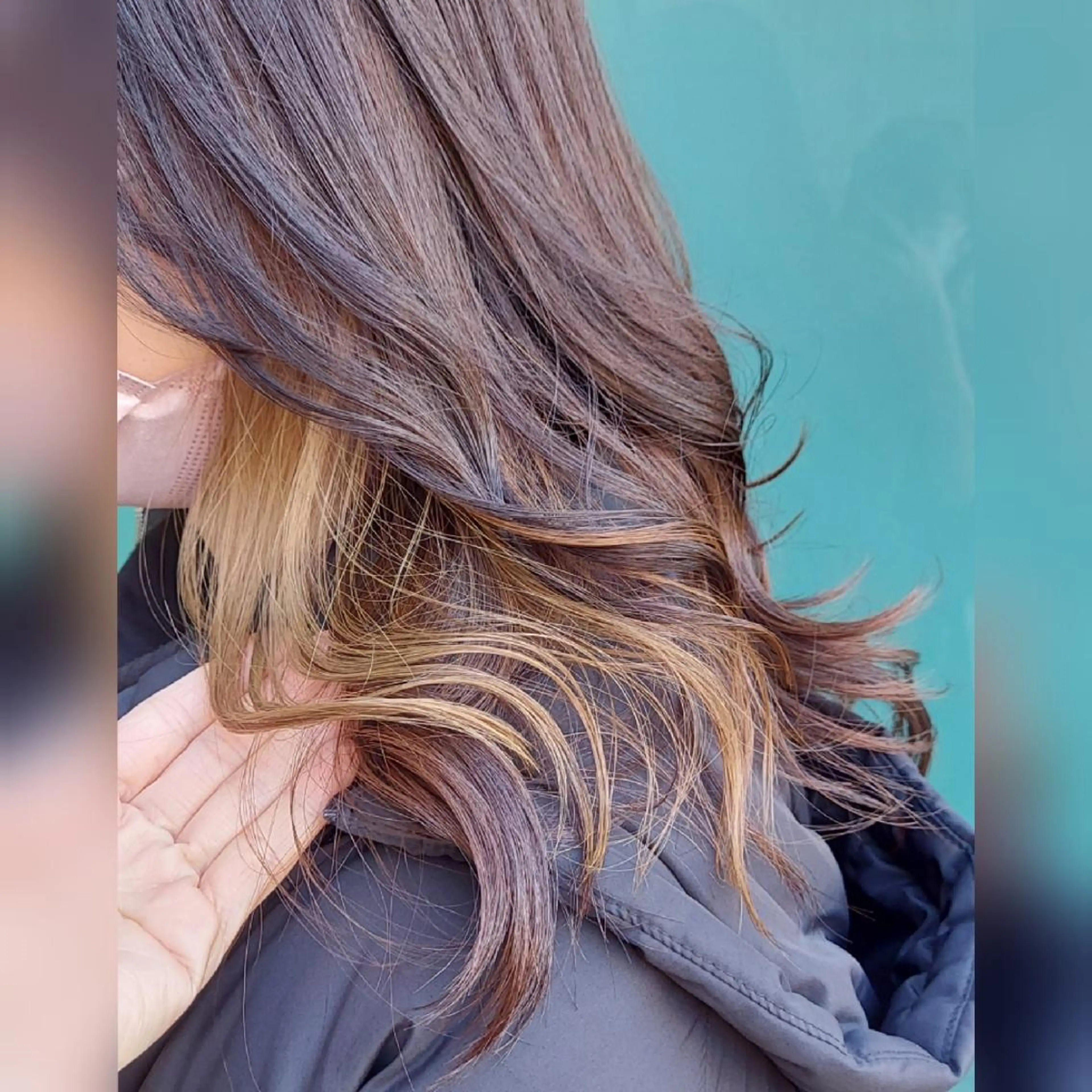 ロング カラー ベージュカラー イヤリングカラー あかね☆ヘアアレンジ /ボブ/縮毛矯正のヘアスタイル