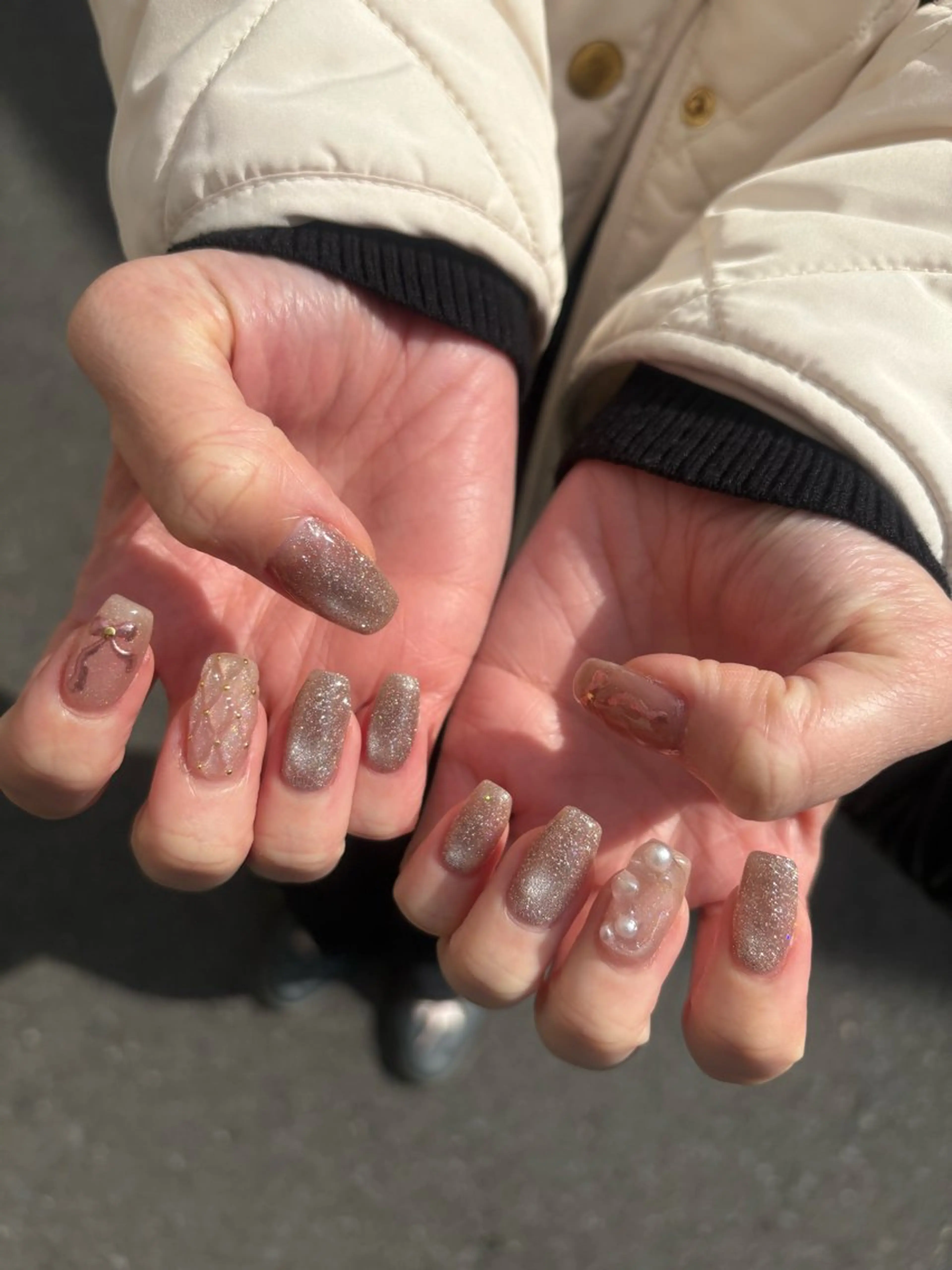 ネイル アートネイル マグネットネイル 持ち込み ワンカラーネイル atacca/ Saho.パラジェルのネイルデザイン