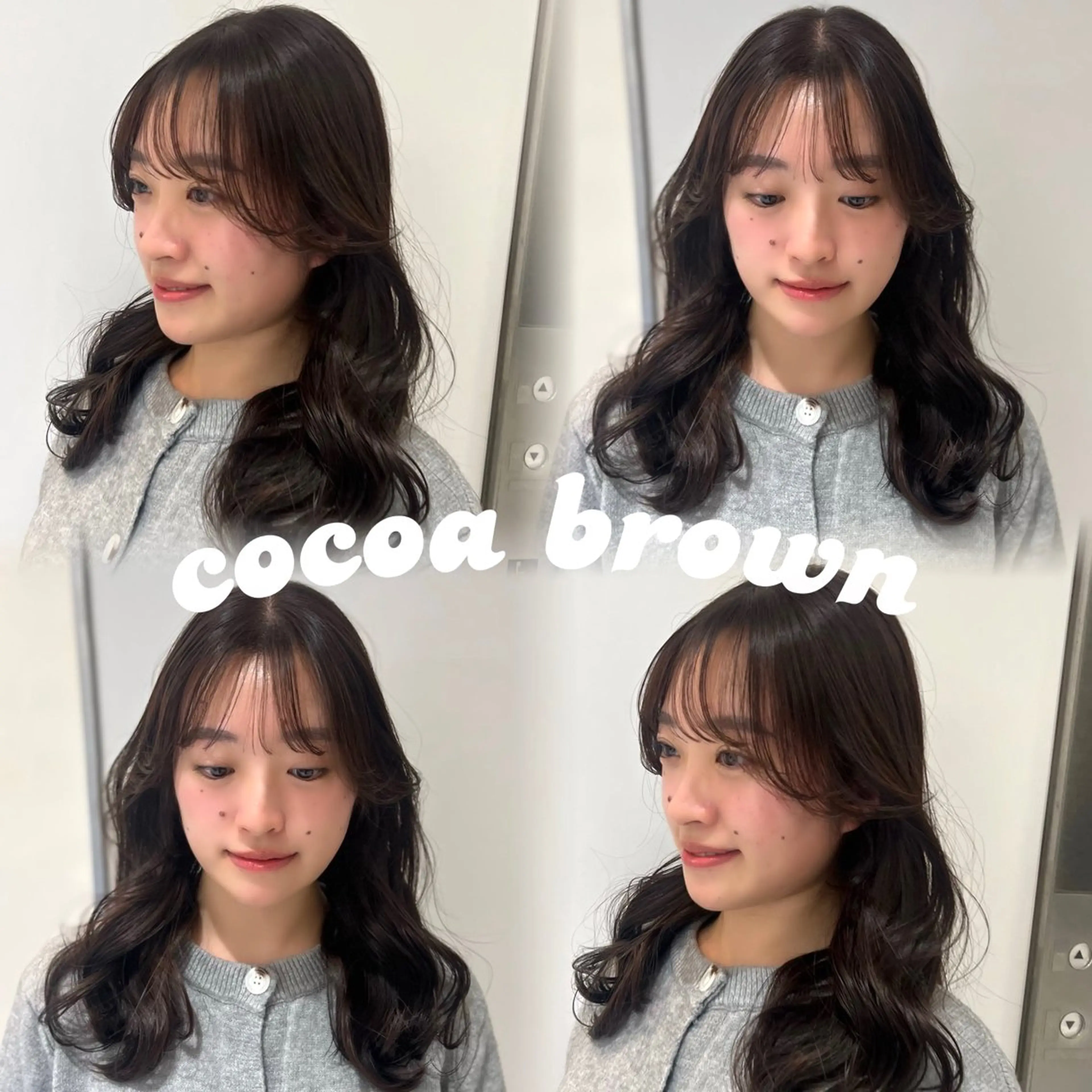 セミロング ヘアカラー トリートメント 顔周り/透明感/銀座 🩵りのせのヘアスタイル