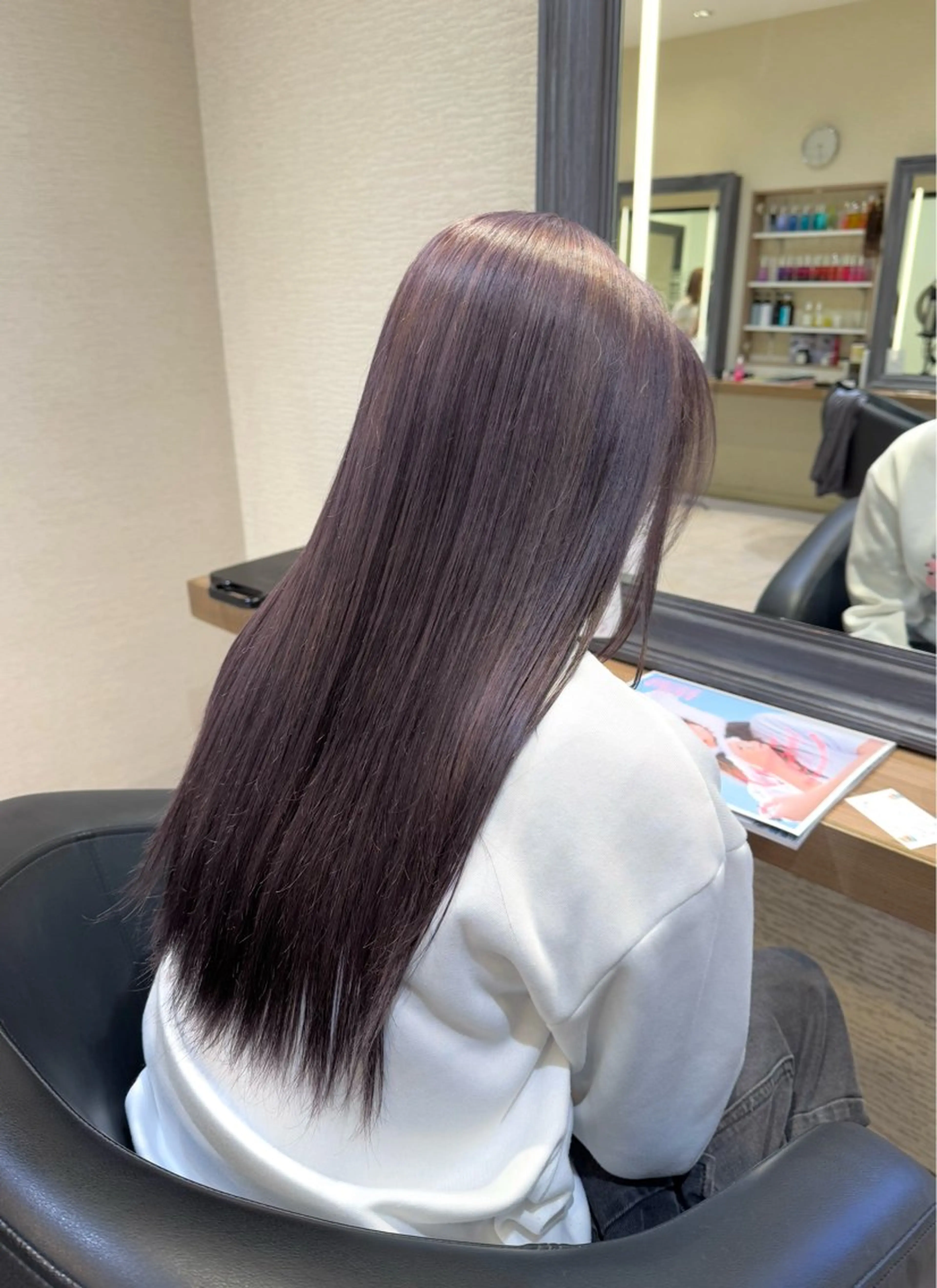 ロング カラー さら艶レイヤーカット 🩶Suzuneのヘアスタイル