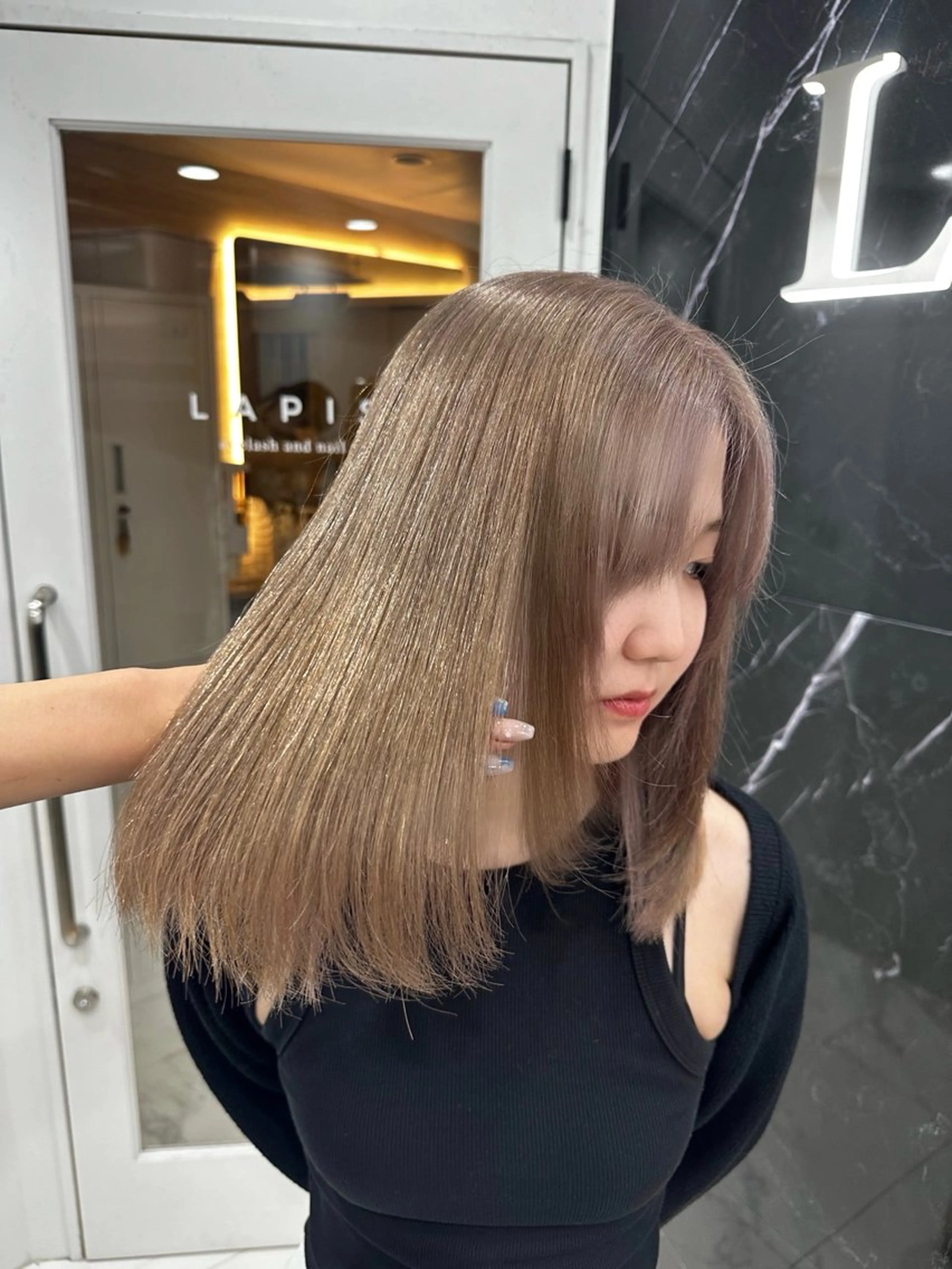 カラー ベージュカラー 【Lapis 渋谷本店】りかのヘアスタイル