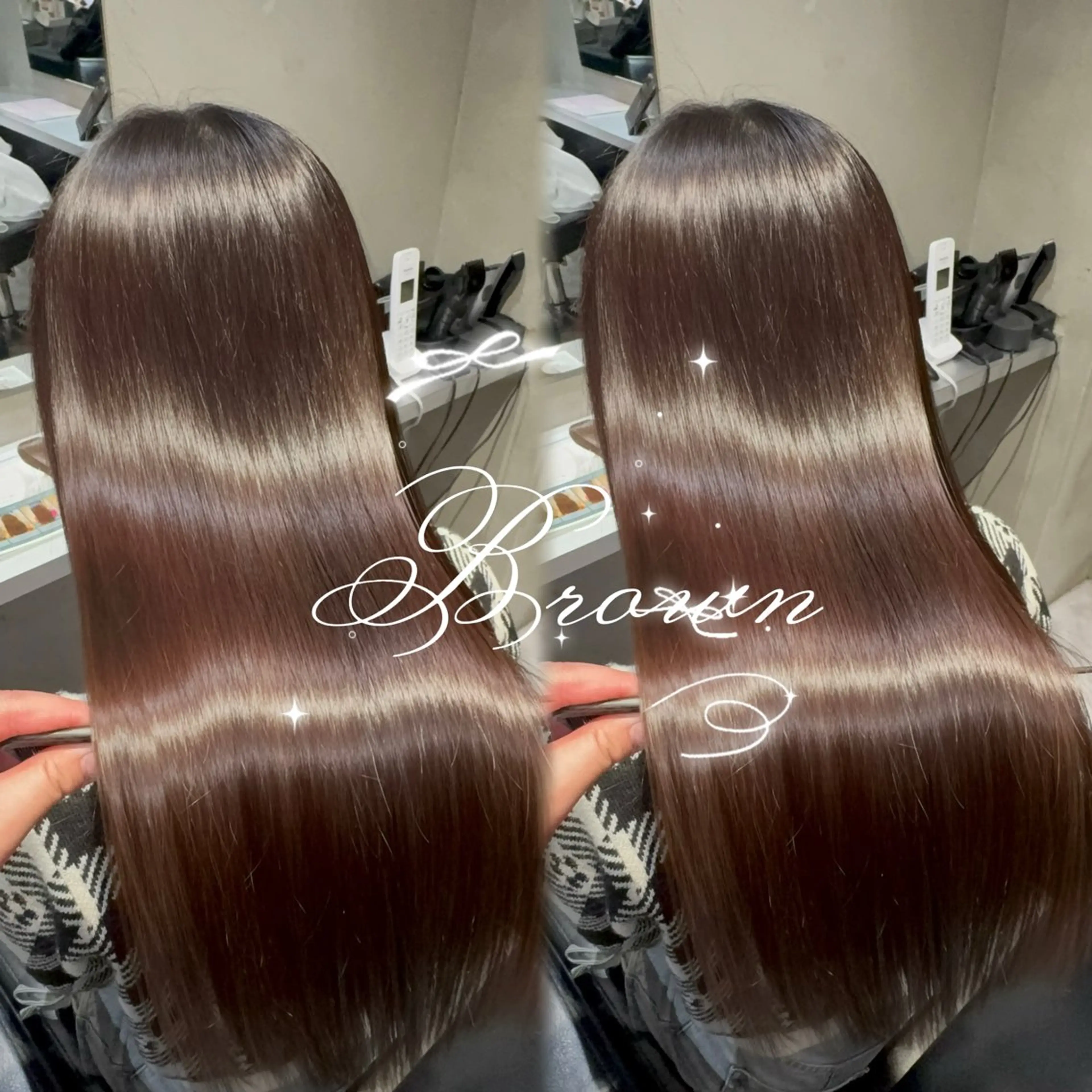 ロング ヘアカラー トリートメント 新宿♡暖色カラー/ エクステ/スズ‎🤍のヘアスタイル