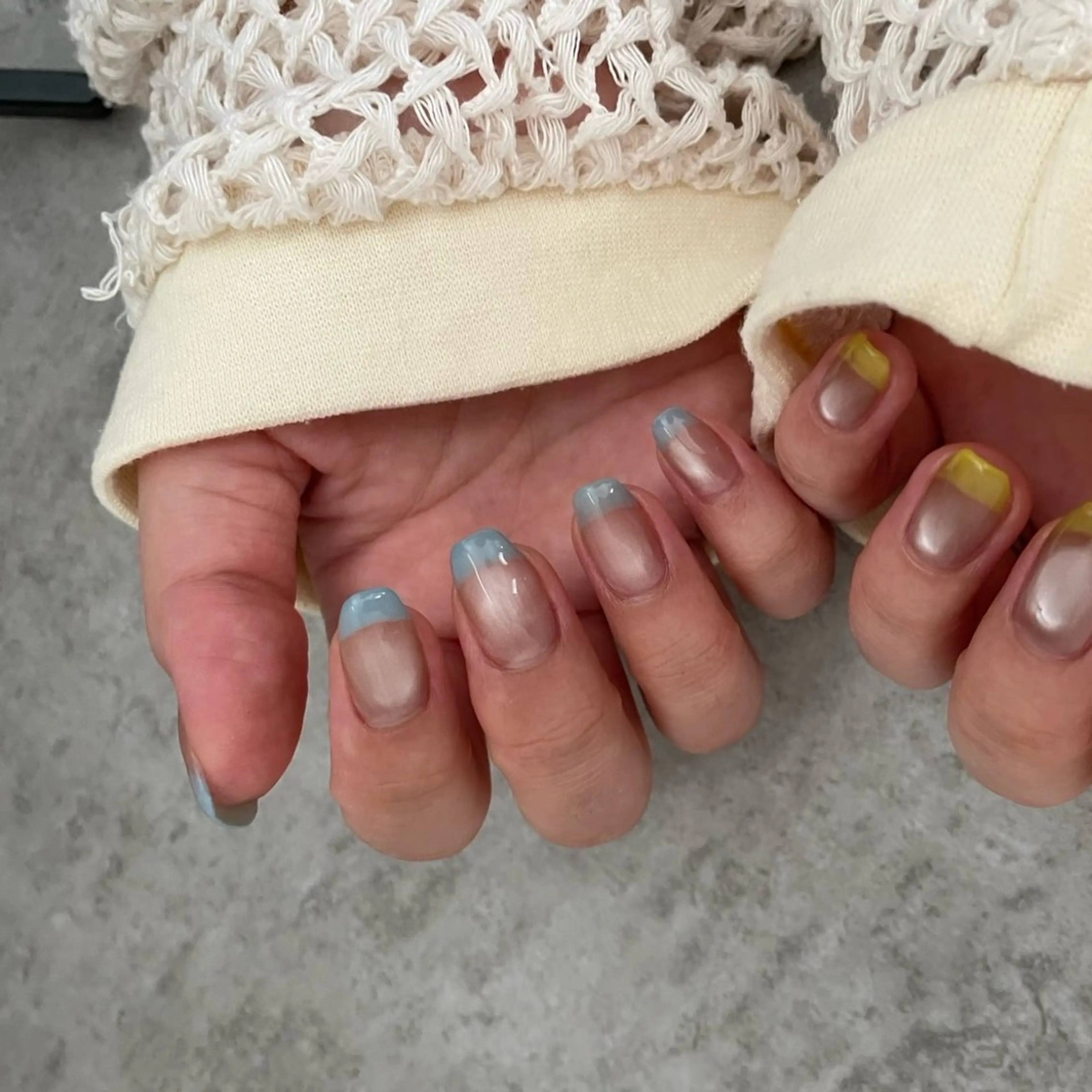 ネイル フレンチネイル マグネットネイル ハンドネイル morunail nailのネイルデザイン