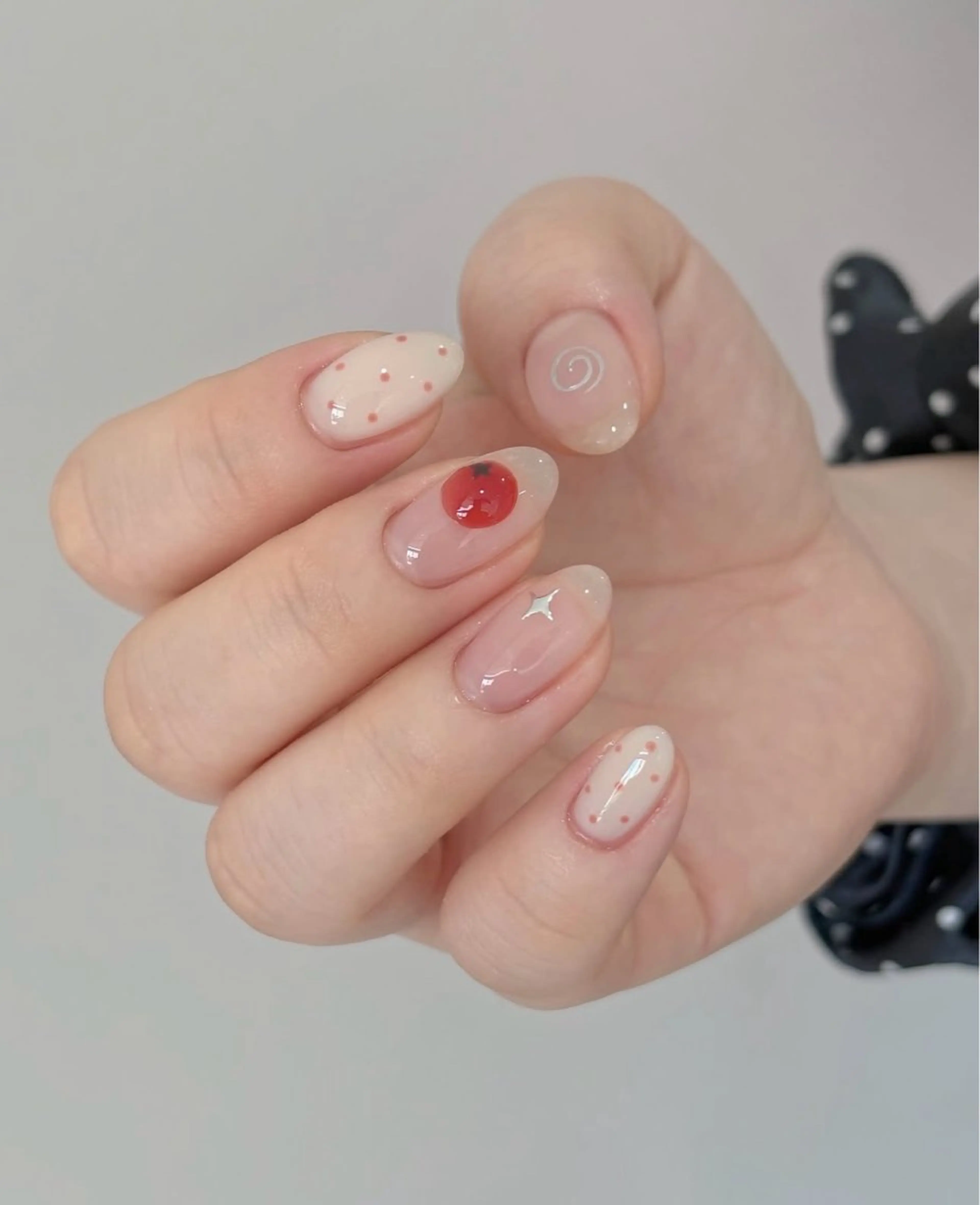 ネイル 韓国ネイル 持ち込み ニュアンスネイル ネイルチップ ハンドネイル TABI ANA.CHUOのネイルデザイン