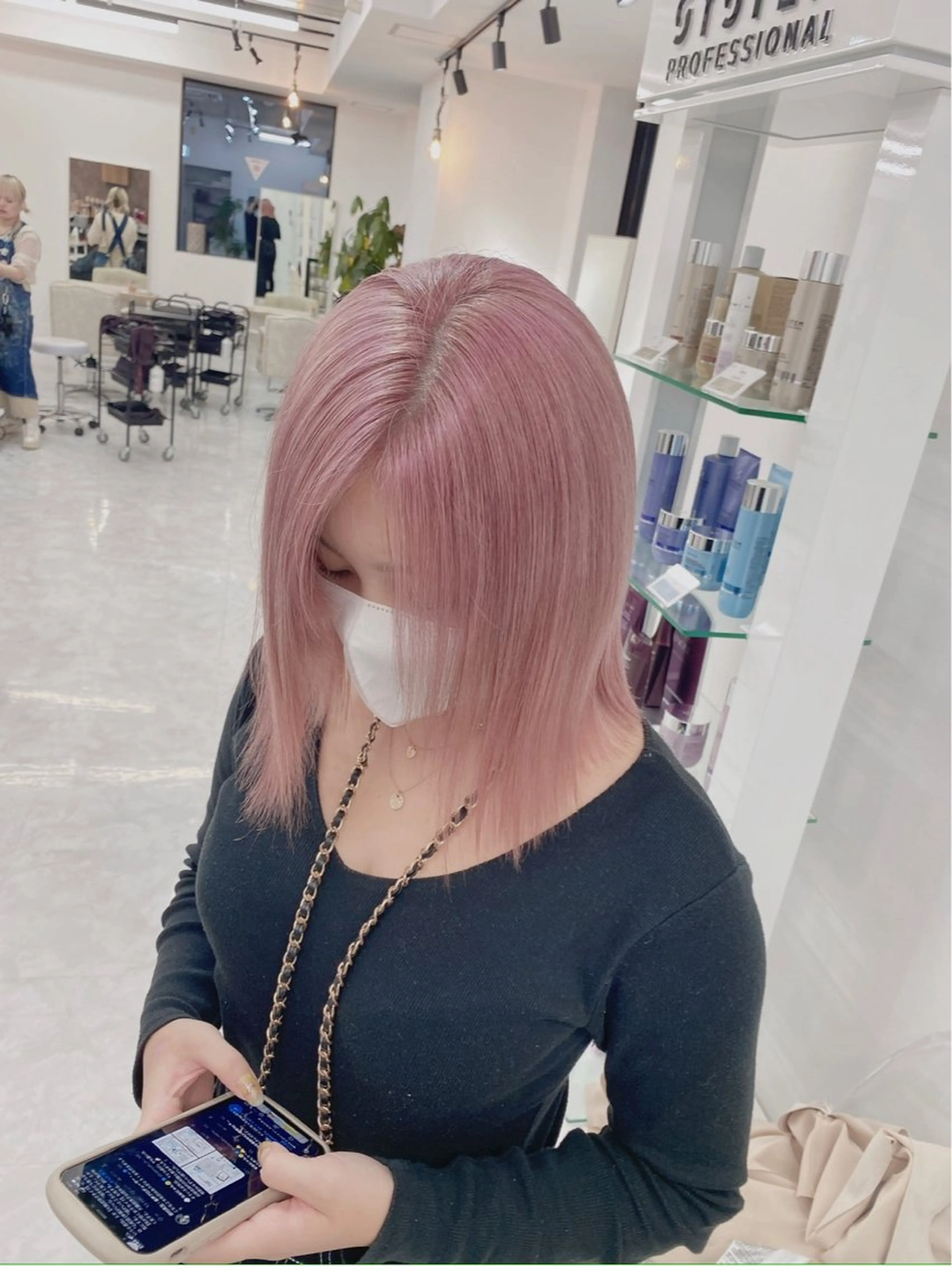 ミディアム カラー ヘアアレンジ メンズ ハイトーン美容師 MASATOのヘアスタイル