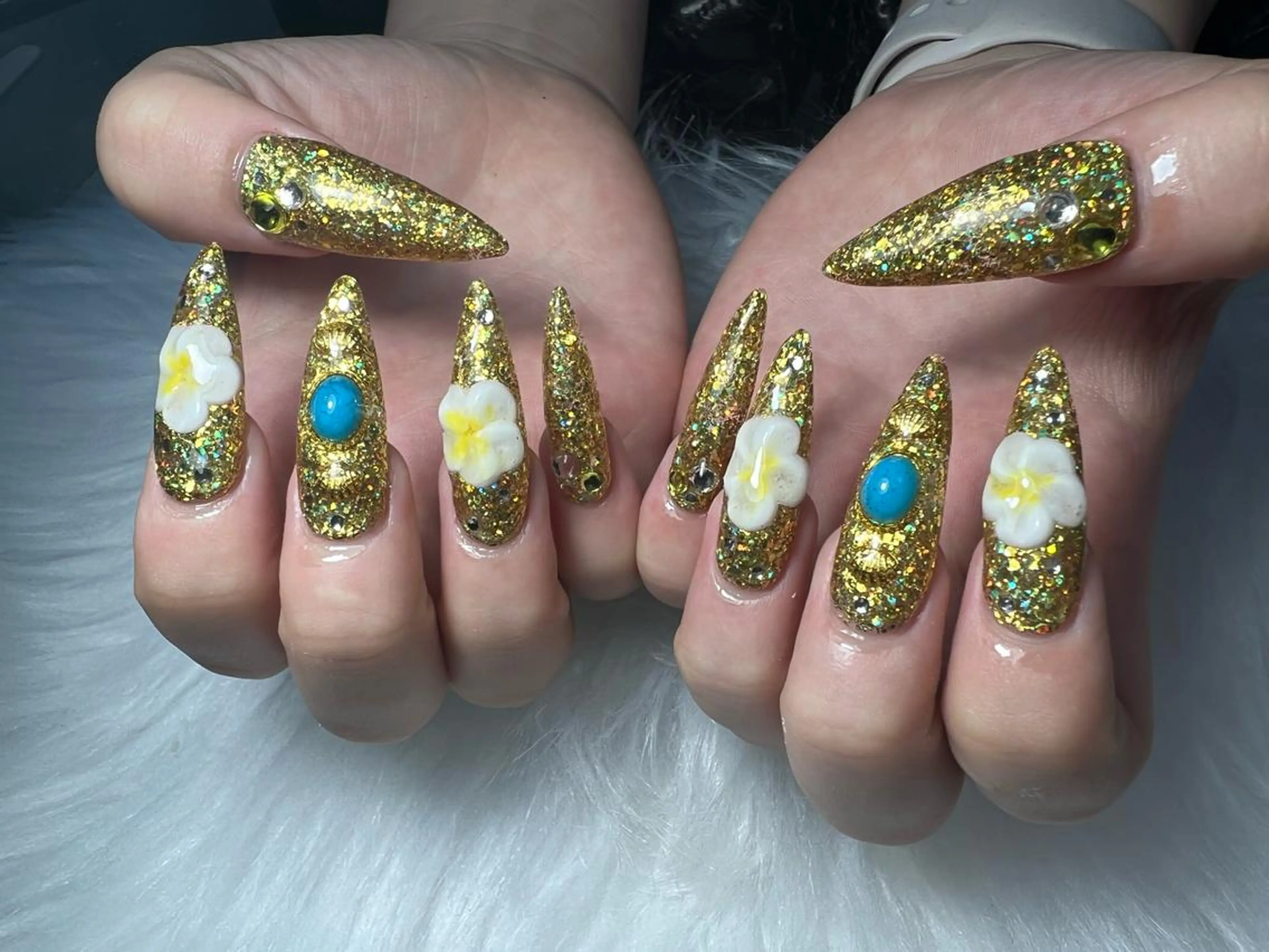 ネイル ハンドネイル Mana‪ ‪·͜· ❤︎‬のネイルデザイン