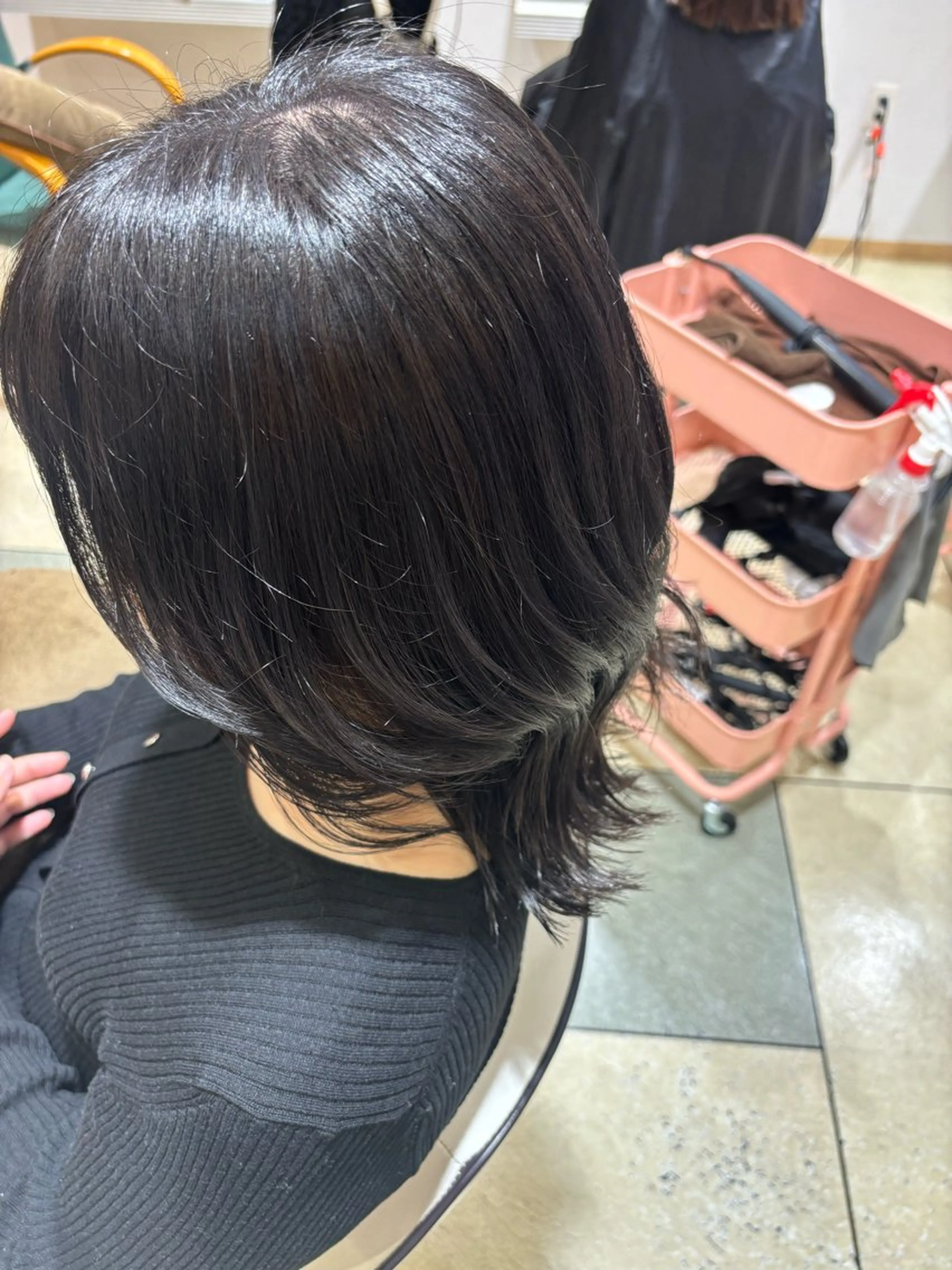 ミディアム カラー 透明感カラー 透明感カラー/ くびれヘア/ユウユのヘアスタイル