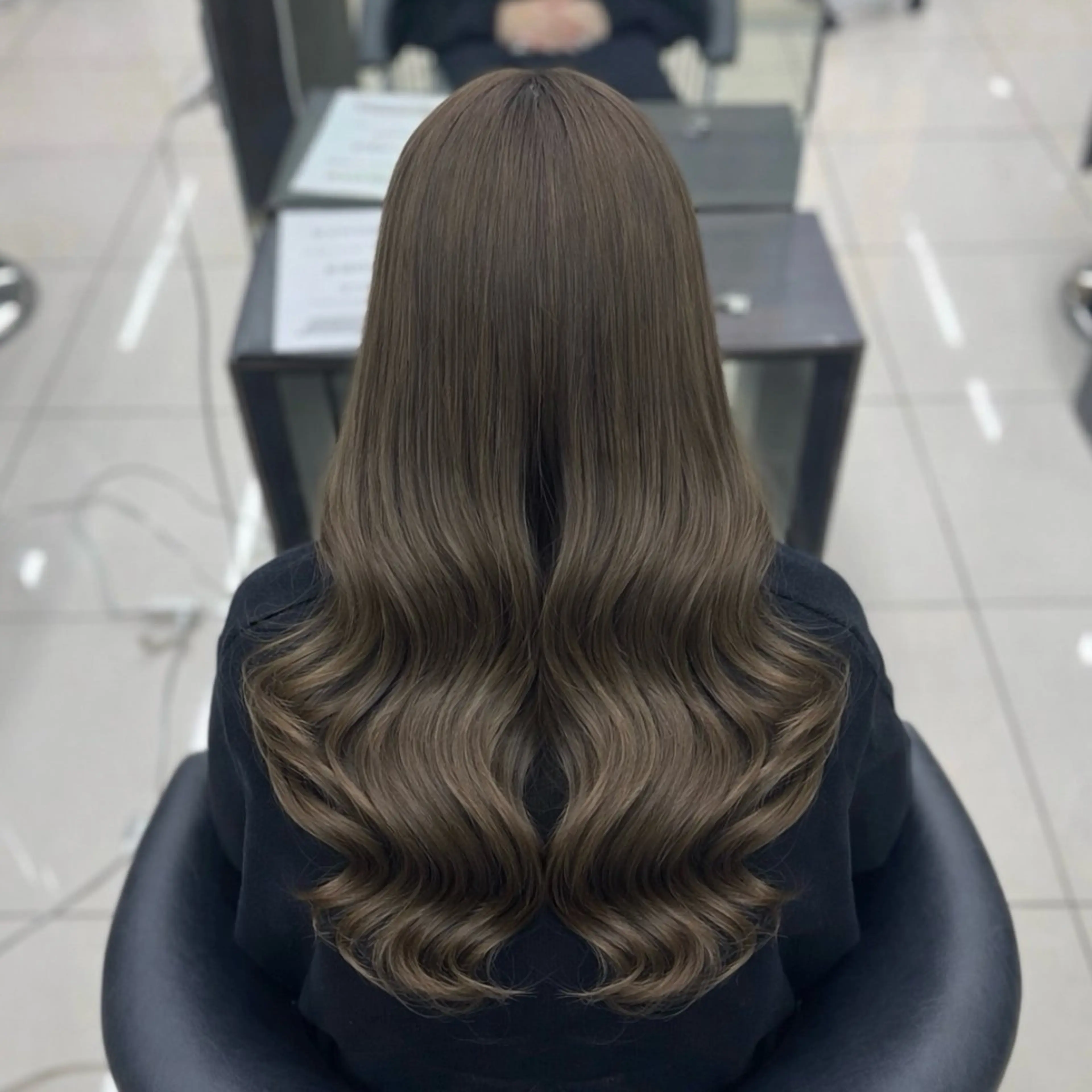 ロング カラー 透明感カラー カット ヘアカラー トリートメント sakura🎀 韓国ヘア/オリーブのヘアスタイル