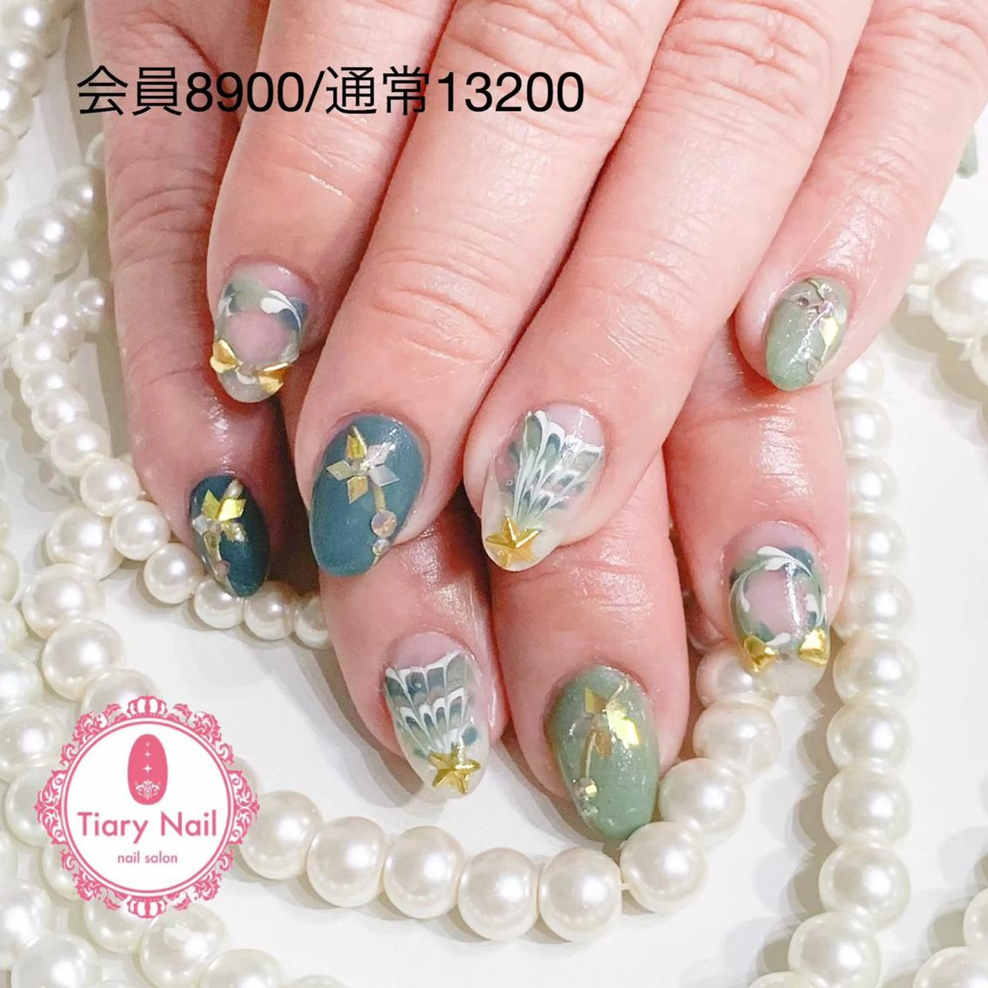 ネイル 💗🪽Tiary Nail🪽💗のネイルデザイン