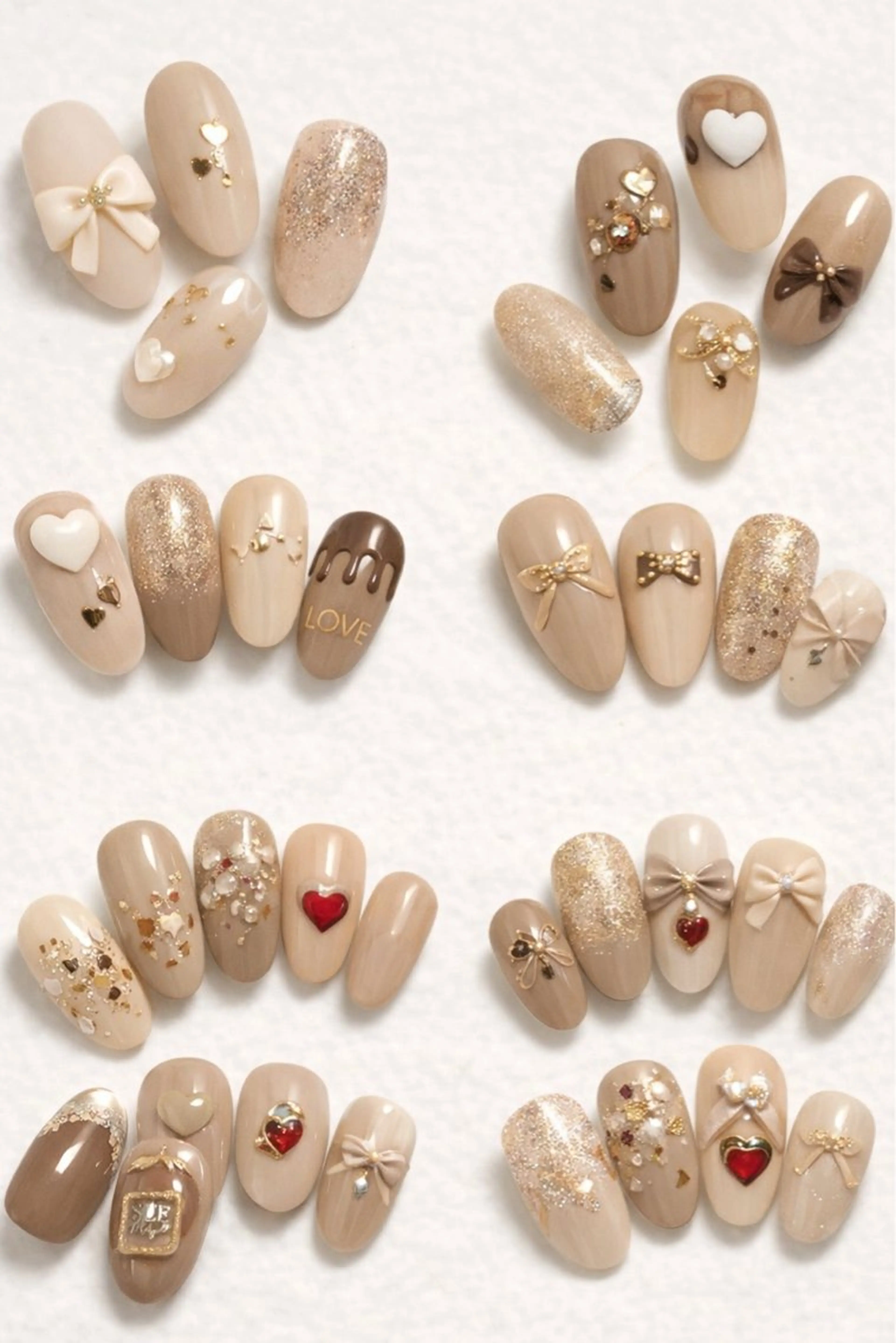 ネイル バレンタイン ハンドネイル Roger 舞のネイルデザイン