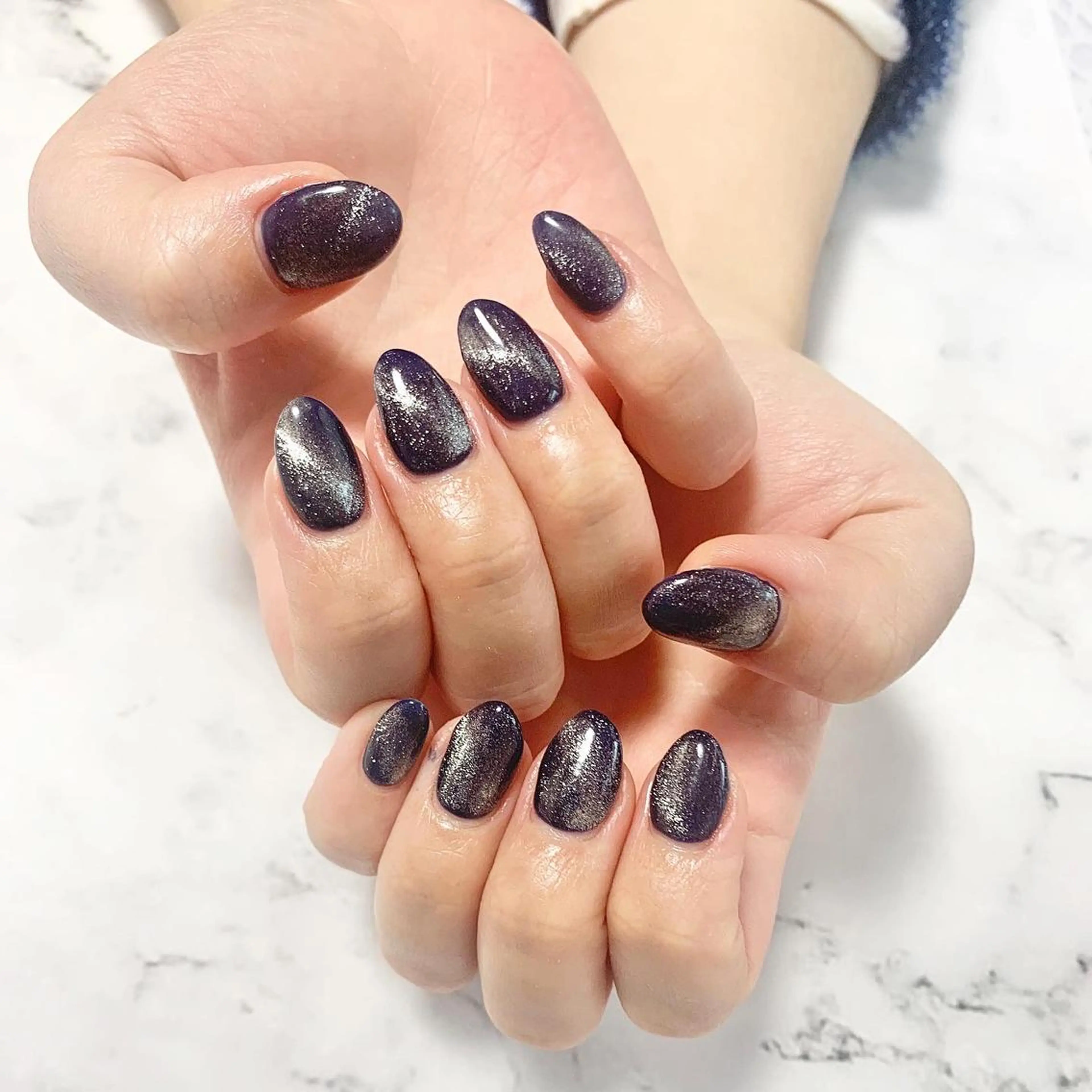 ネイル 🌙都岡 ムーンネイルのネイルデザイン