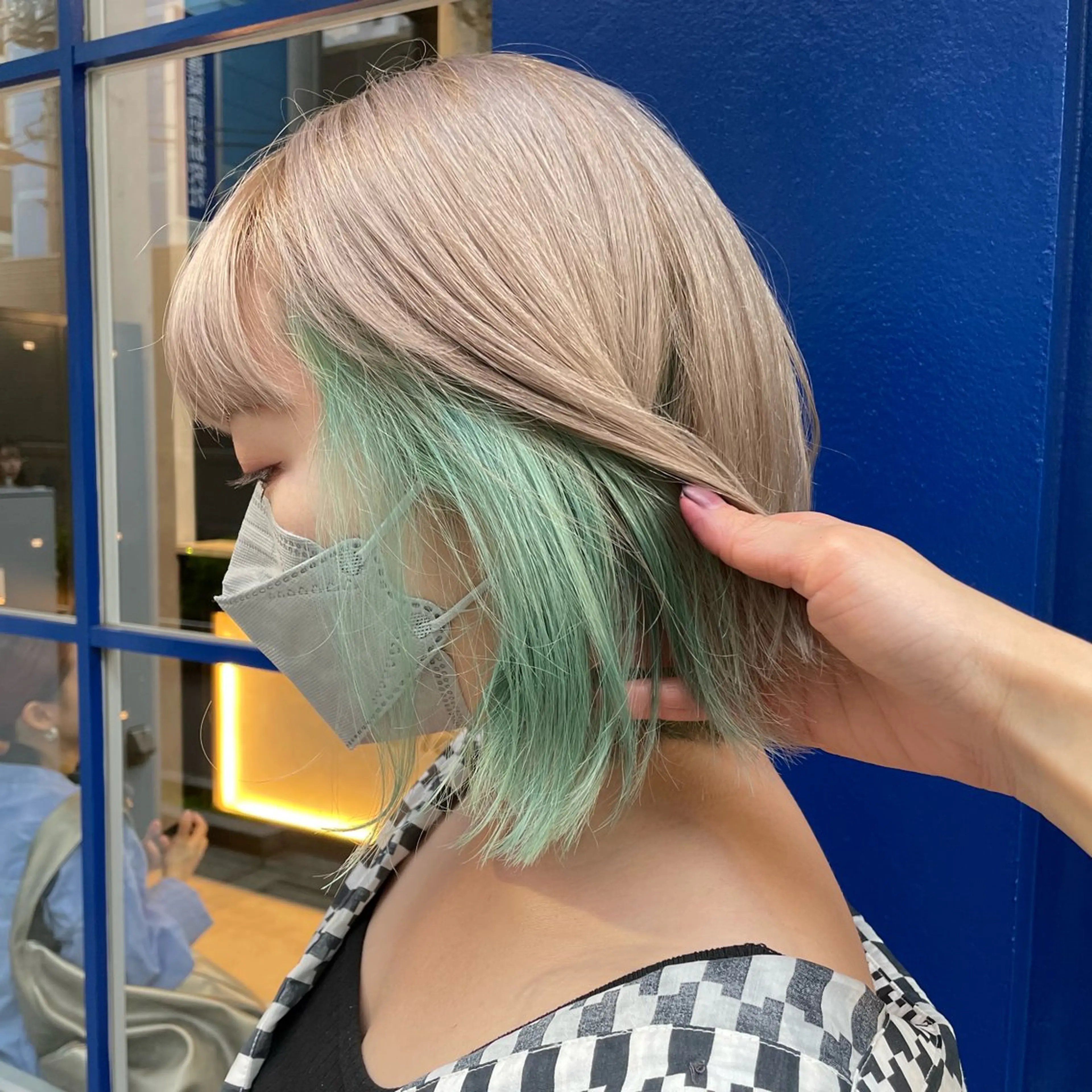 ミディアム ヘアカラー 🫧艶髪/ブリーチ 🐳honami🫧のヘアスタイル