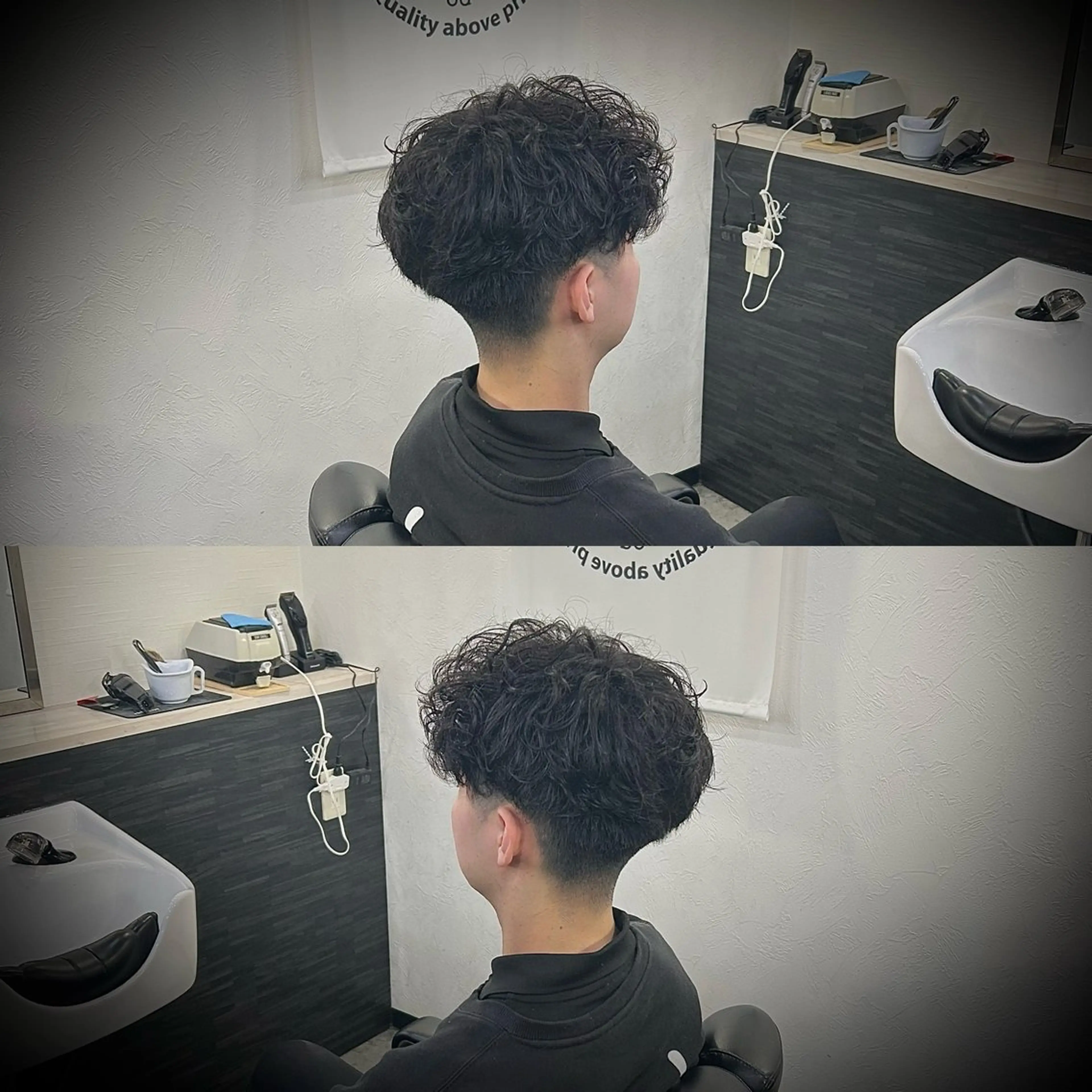ショート パーマ メンズ メンズパーマ メンズショート ショートヘア 高橋 遼生のヘアスタイル