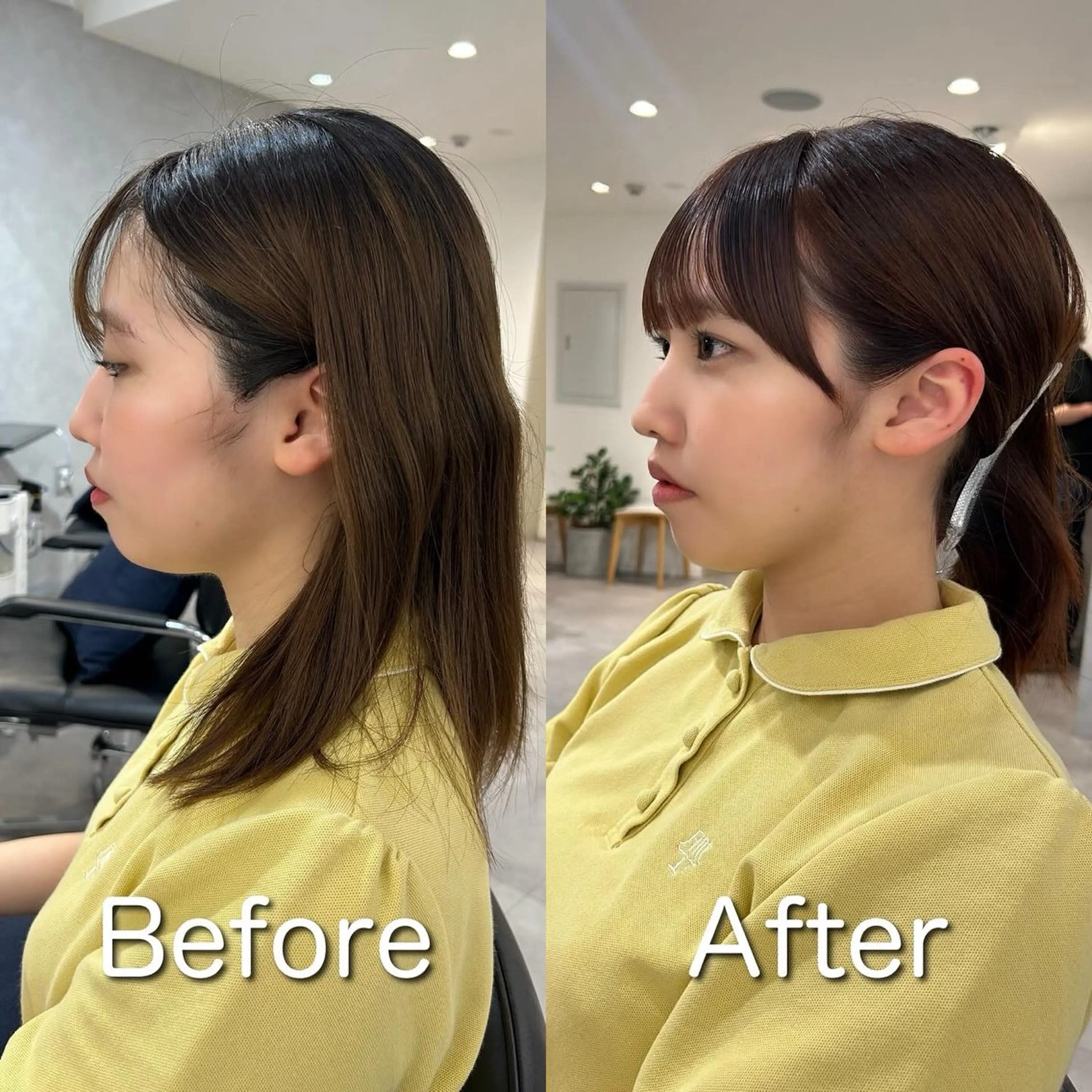 ミディアム 顔周りカット ❤️ショートカット ・顔周りカット❤️のヘアスタイル