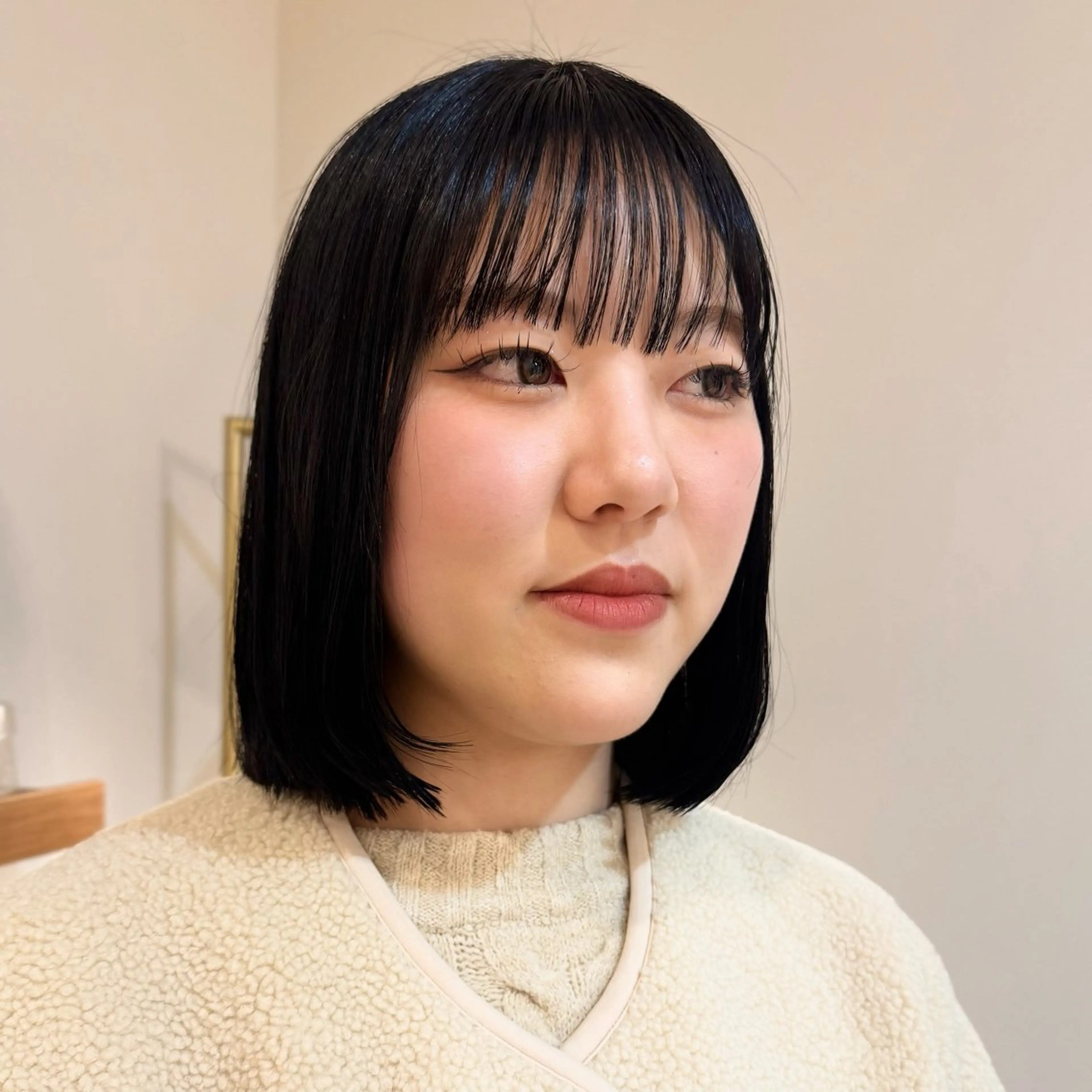 ミディアム カラー カット ヘアカラー トリートメント ヘッドスパ 透明感カラー/レイ ヤー/Nana🌈のヘアスタイル