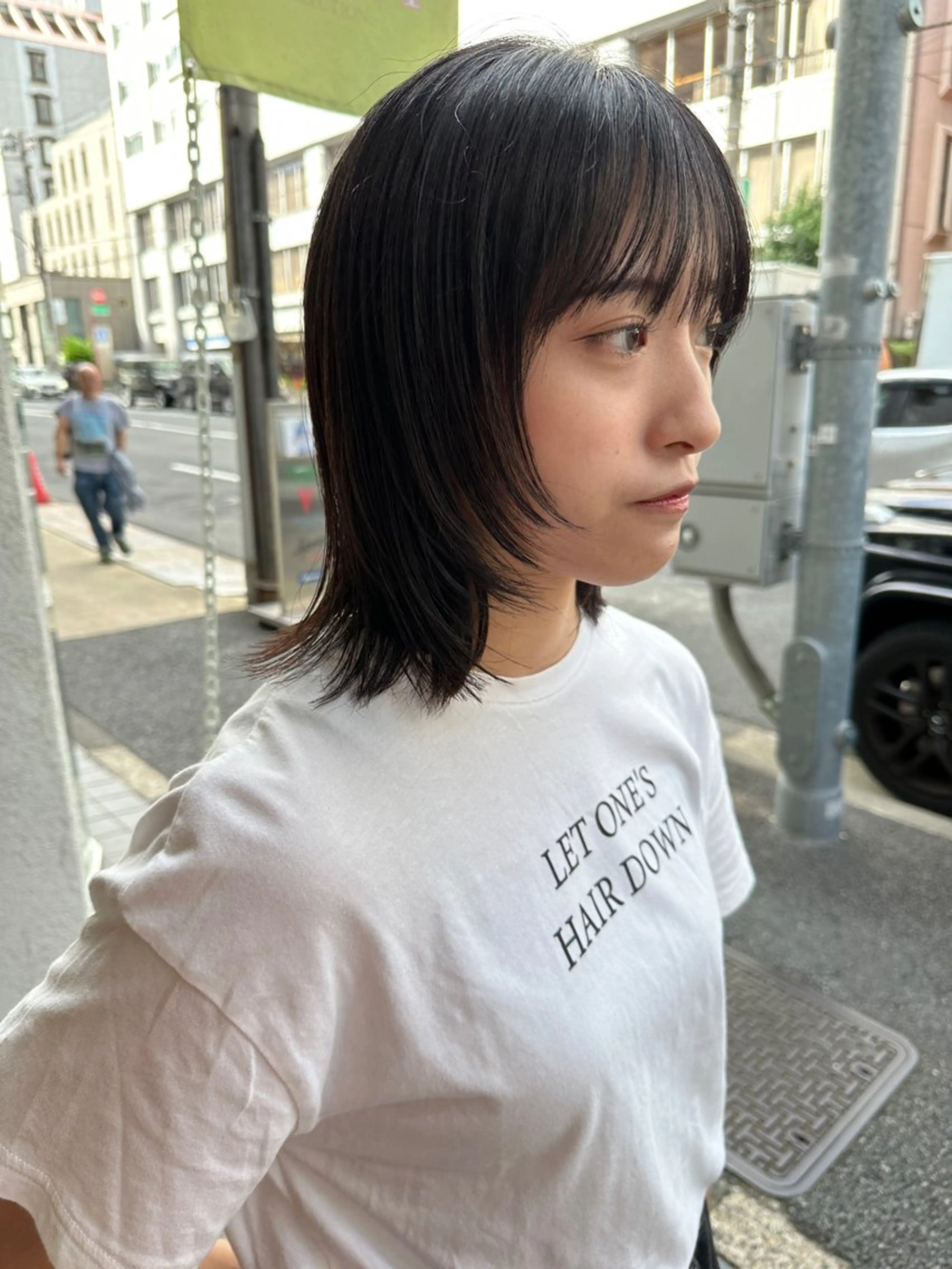 ミディアム ミディアムレイヤー レイヤーカット カット トリートメント ボブ/レイヤー/ケア パーマ/リュウタのヘアスタイル