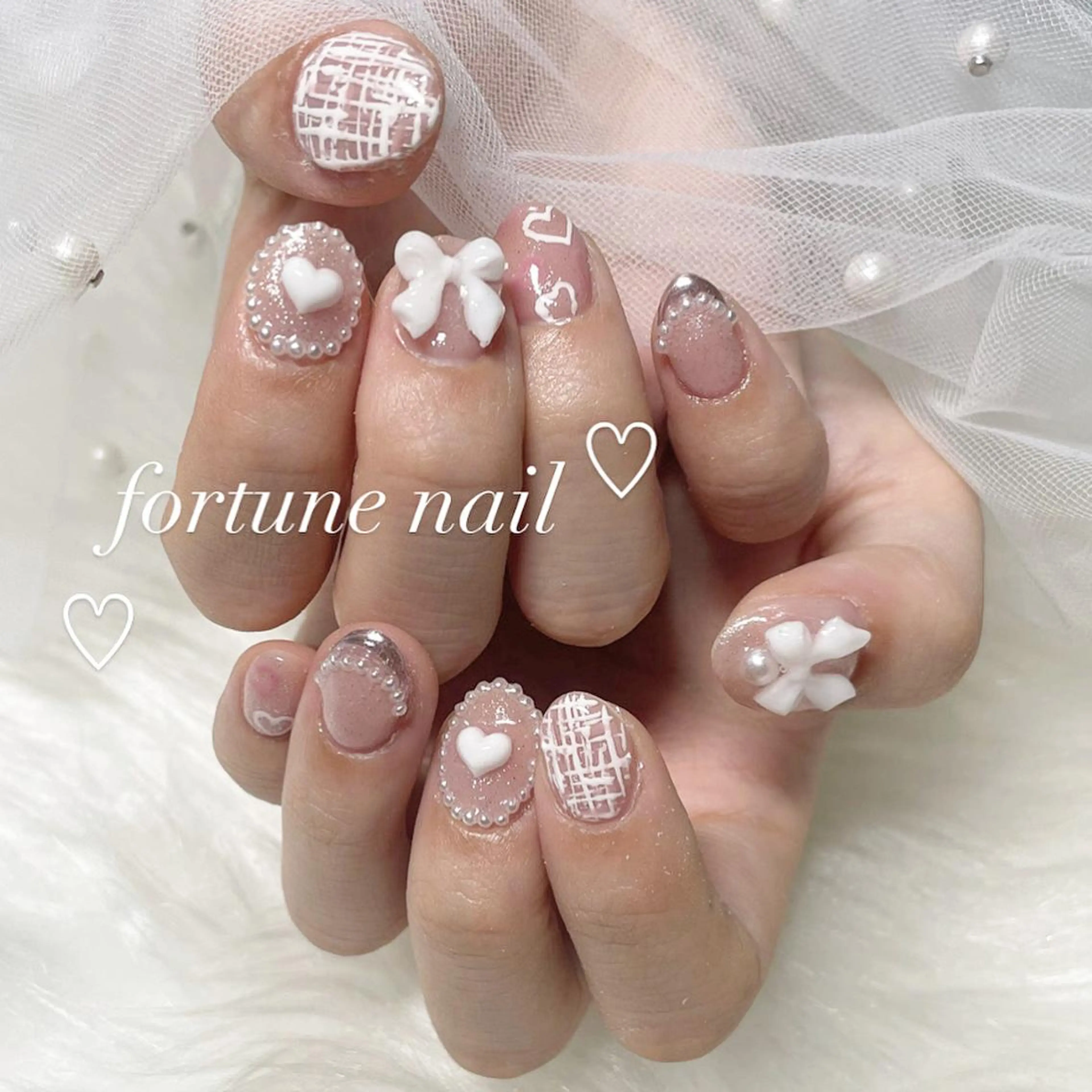 ネイル ガーリー ハンドネイル ☆saori ☆のネイルデザイン