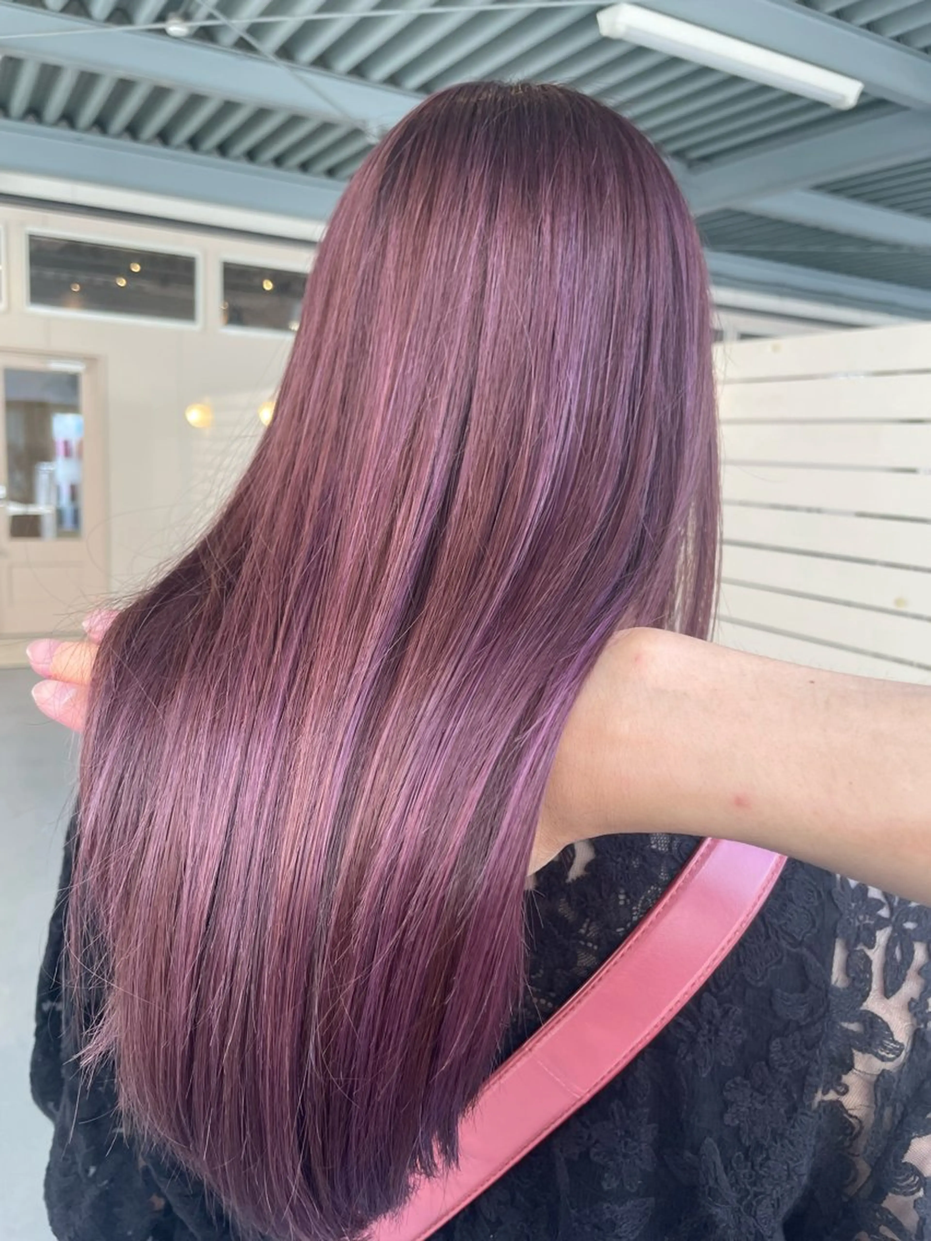 セミロング カラー カラー特化型美容師 保住のヘアスタイル