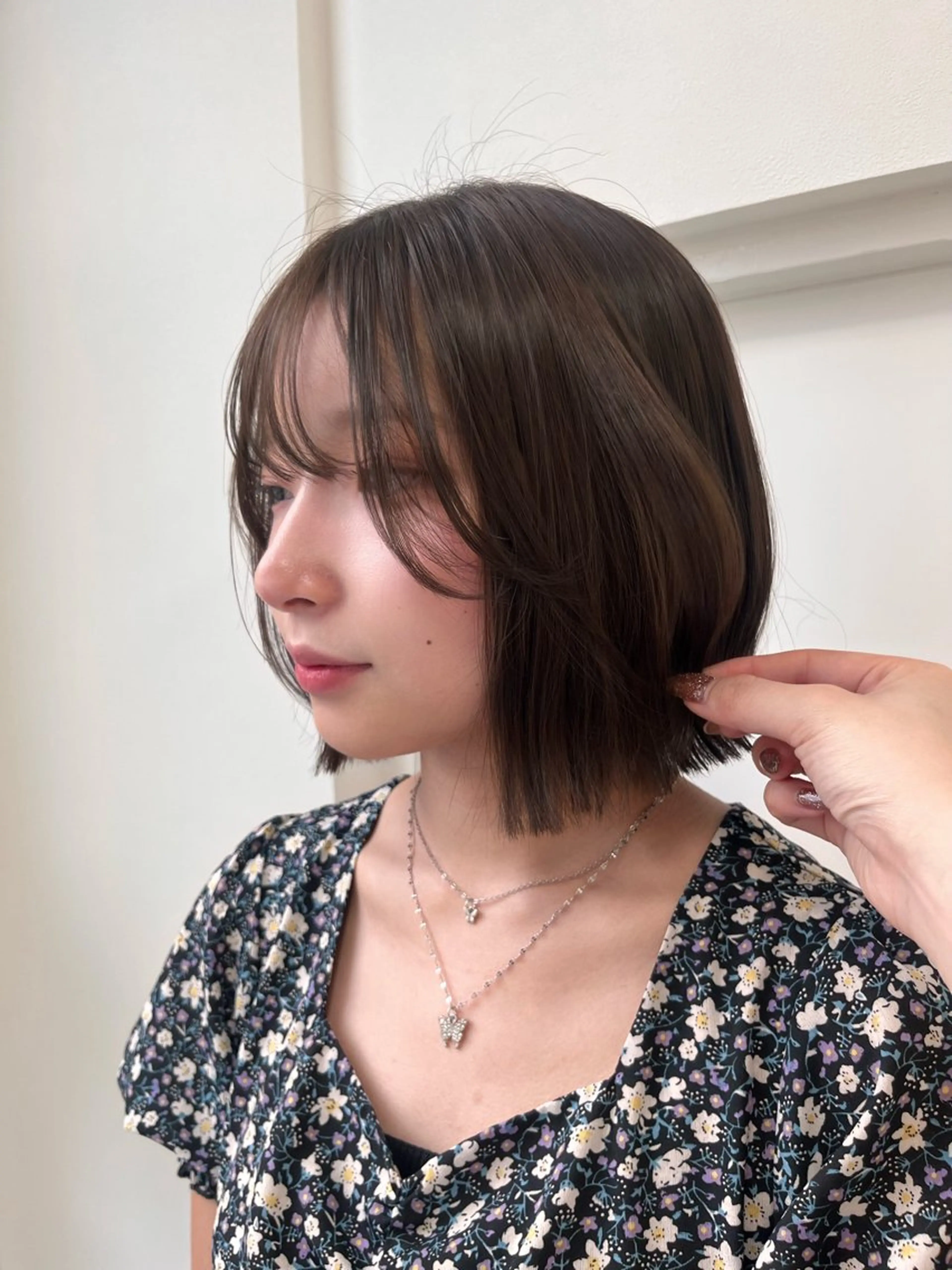 ミディアム ヘアカラー トリートメント ヘッドスパ ヘアセット ♡ナチュラルガーリー ♡ベージュ♡RINAのヘアスタイル