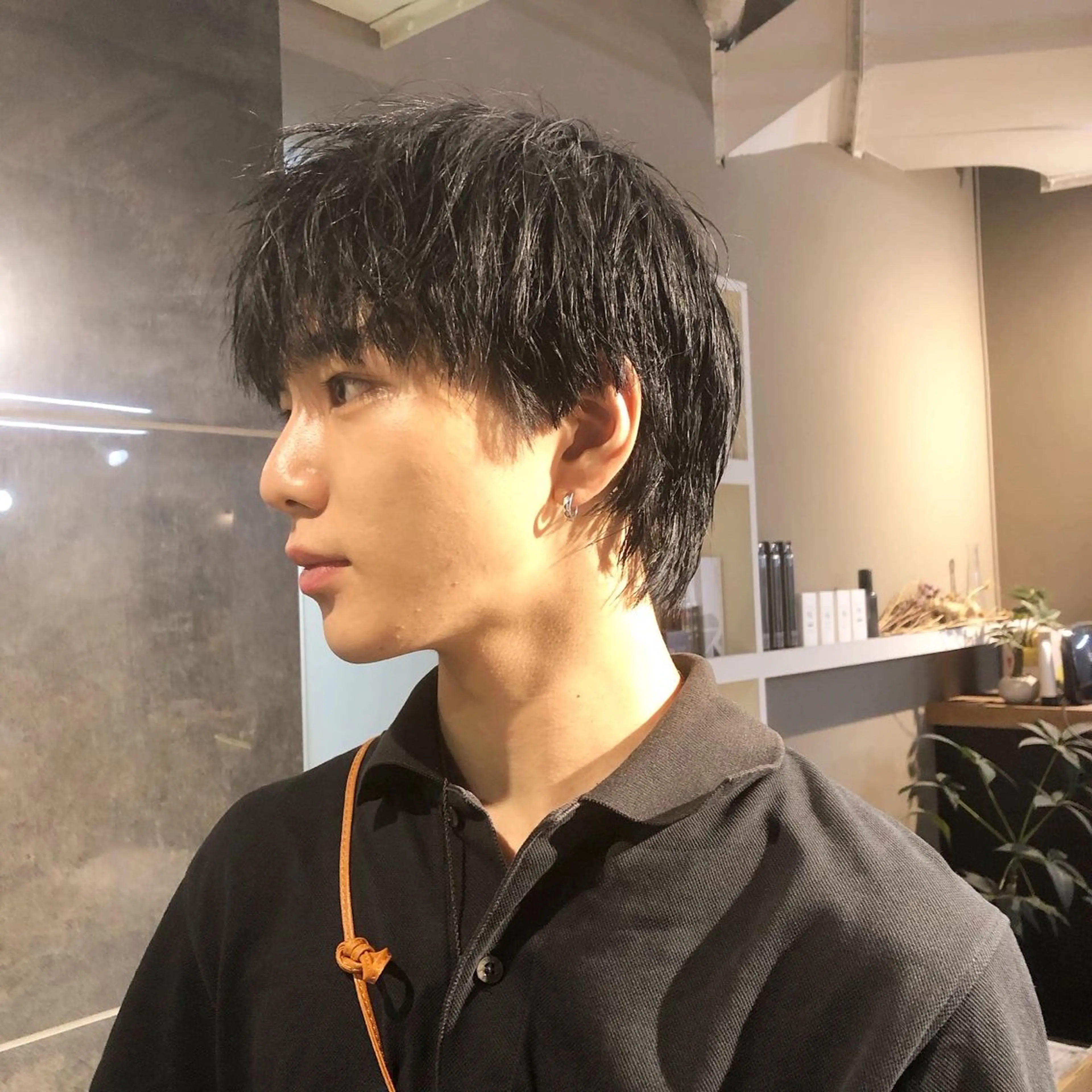 ヘアアレンジ メンズ マッシュウルフ マッシュ メンズウルフカット ウルフカット カット トリートメント ヘアセット ainico+所属・メンズ特化✂️栗原 侑也のヘアスタイル