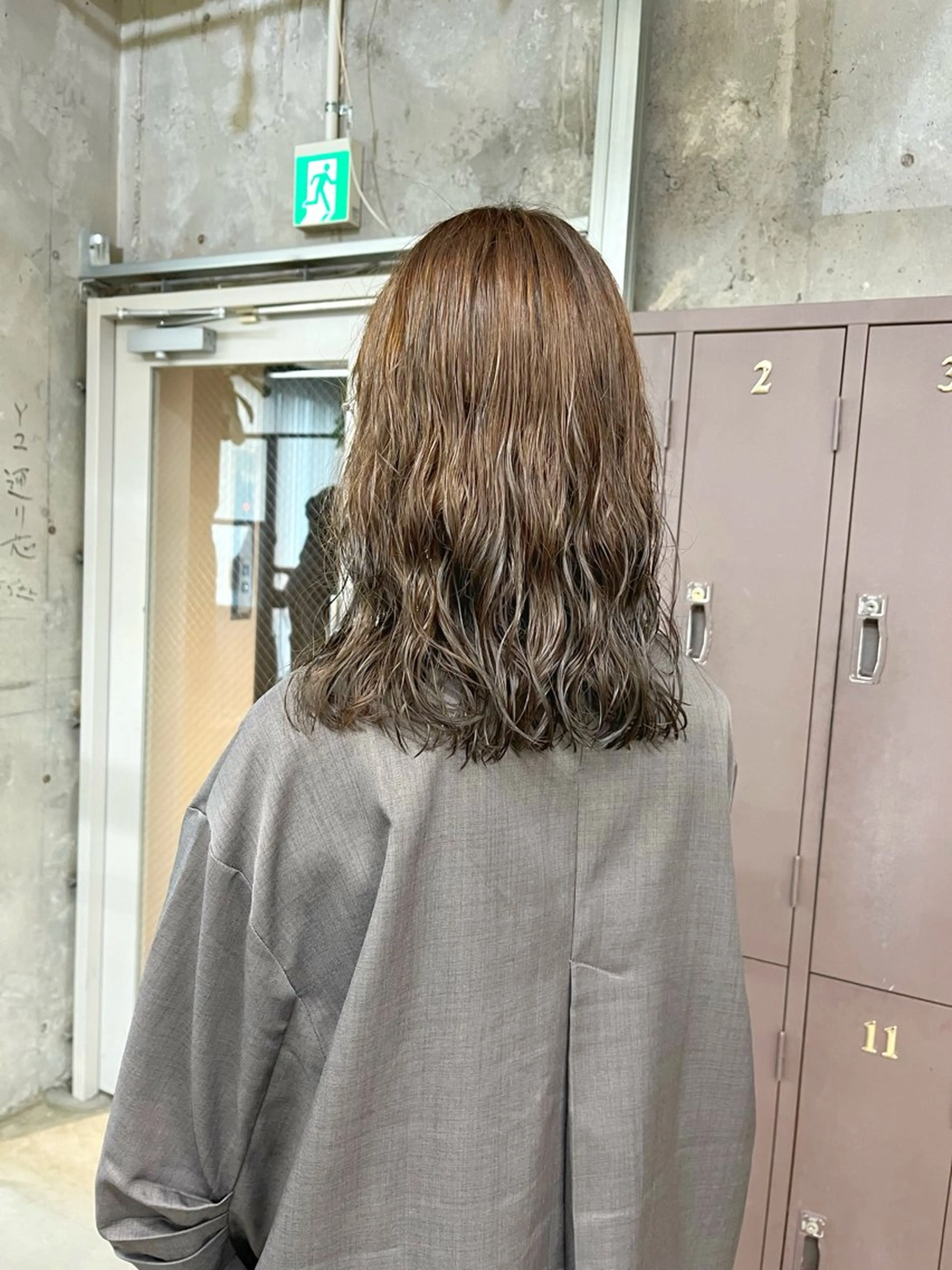 セミロング カラー パーマ セミロングパーマ カット ヘアカラー パーマ 小木曽智美 /ボブ/ショートのヘアスタイル