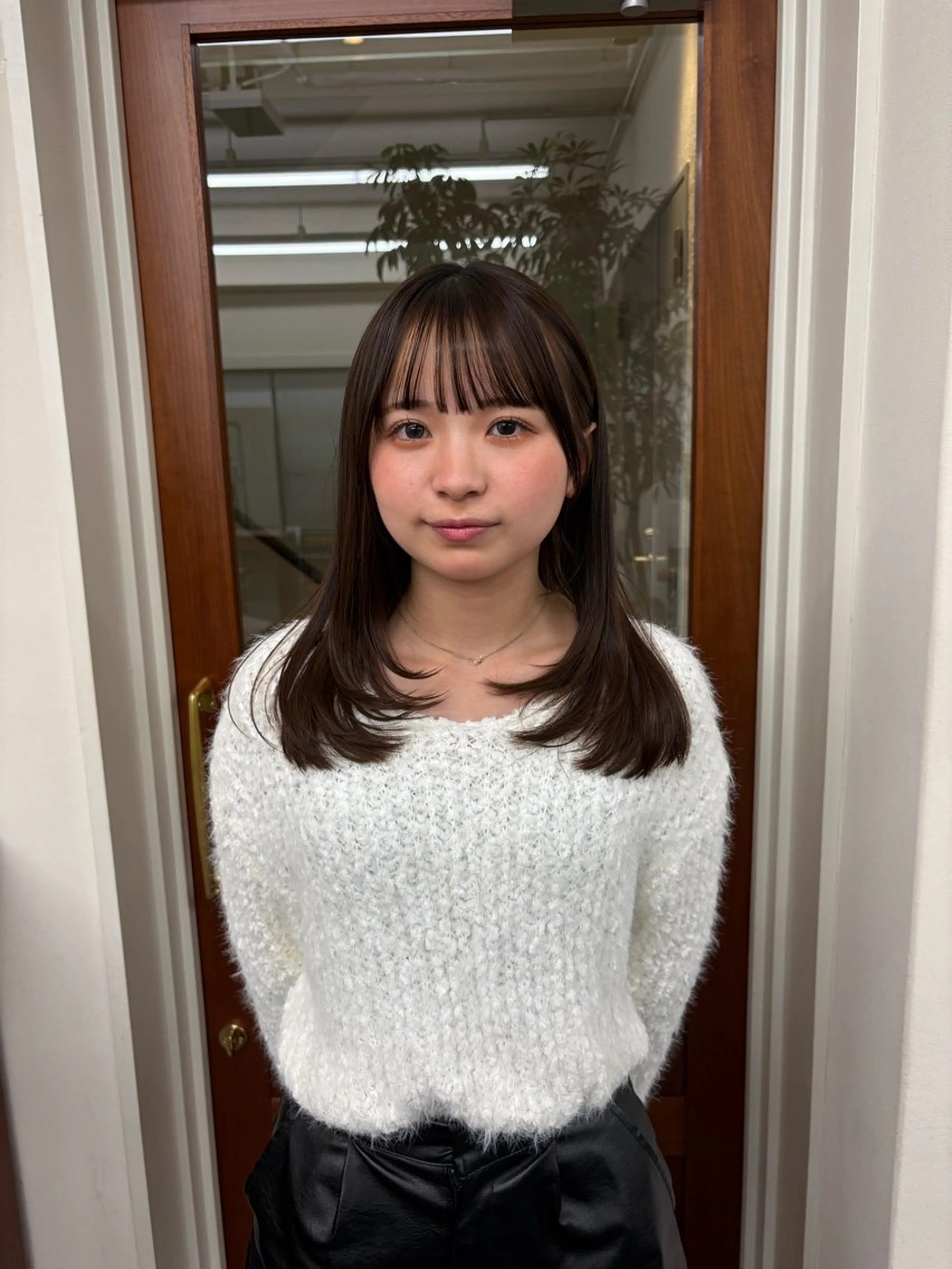 ミディアム レイヤー/顔周り/ 透明感/ののか💞のヘアスタイル