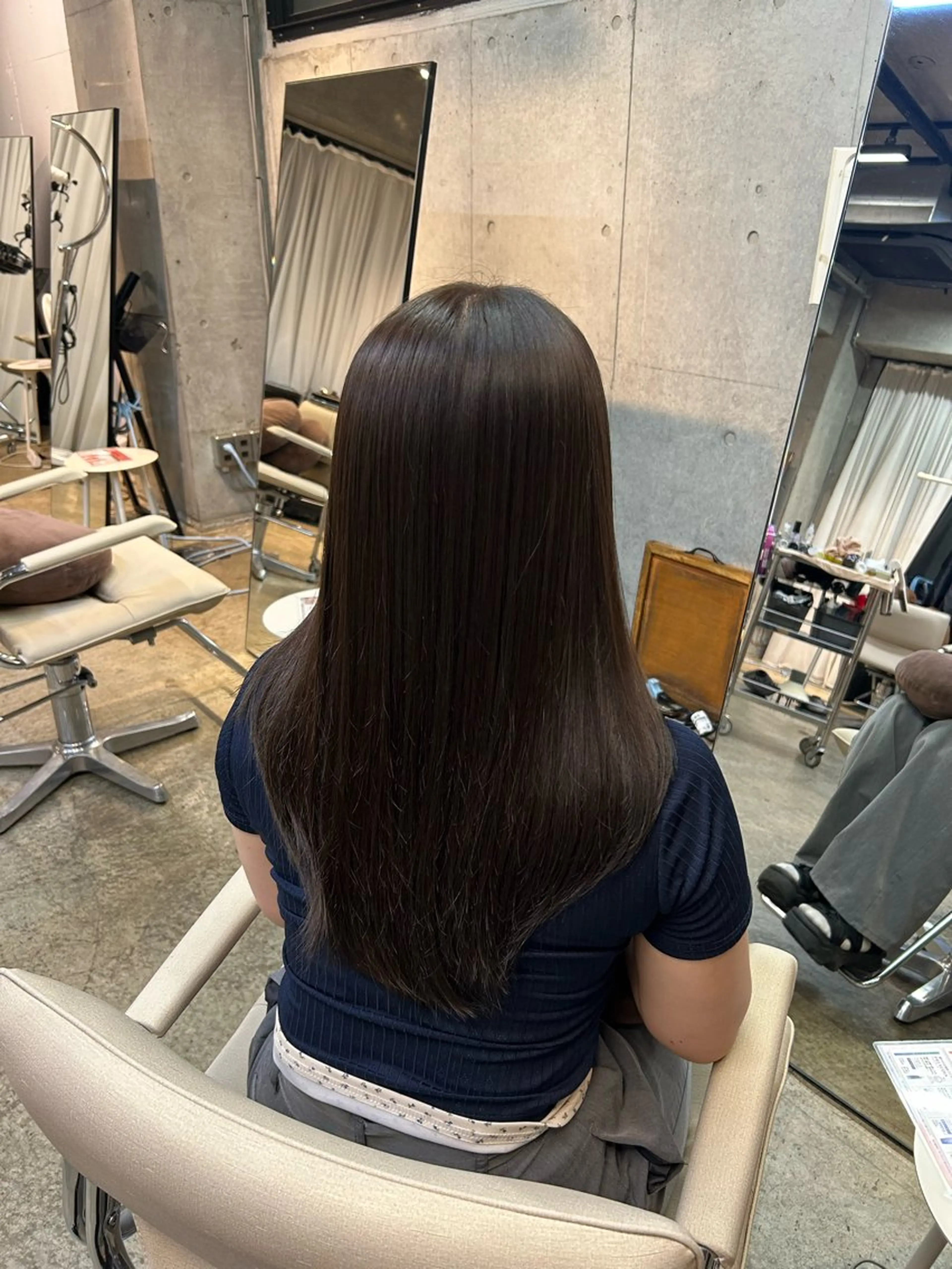 セミロング カラー ヘアカラー ANLY.meijijingumae所属・レイヤーカット/ 透明感カラー/真菜のヘアスタイル