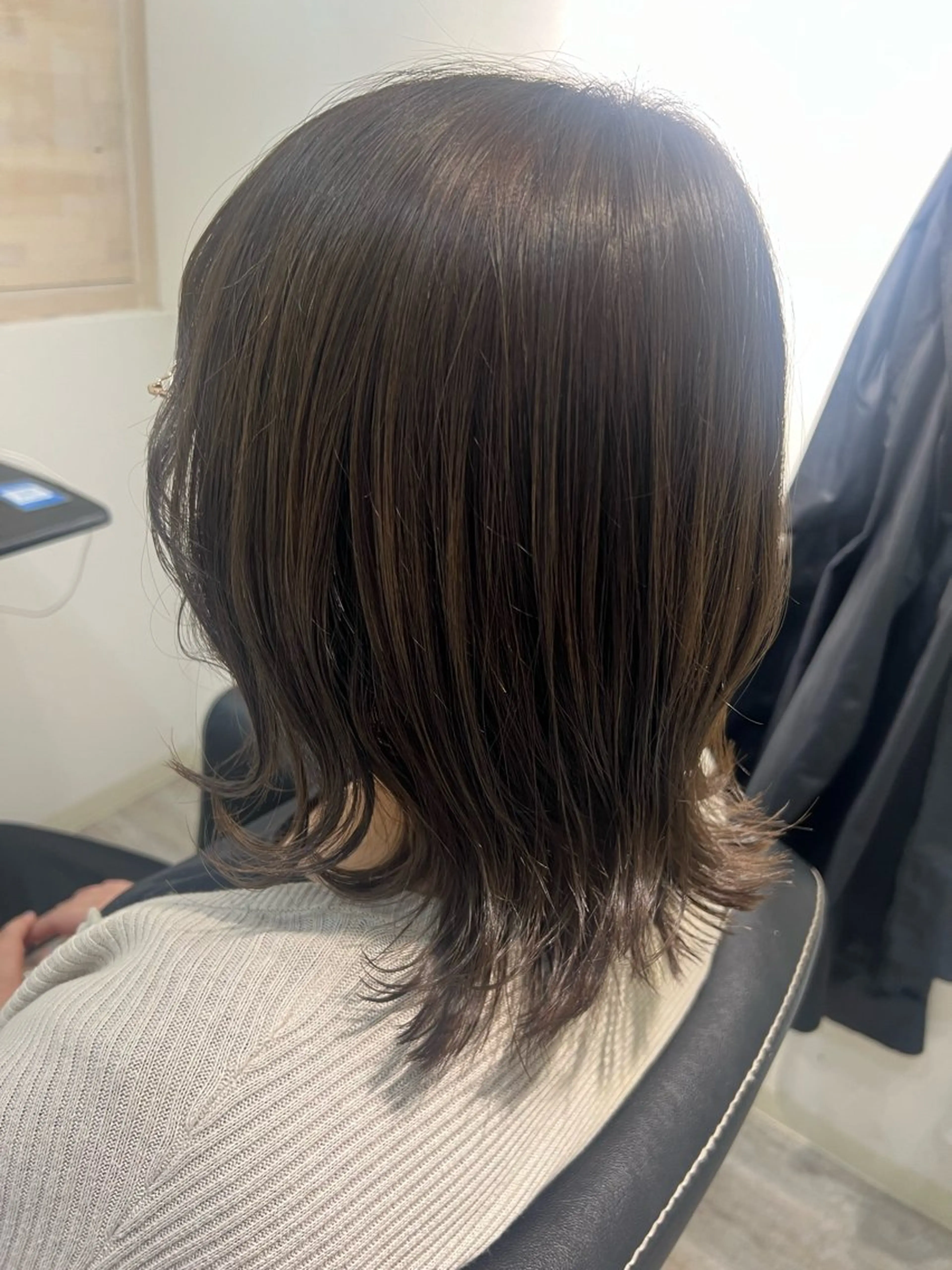カラー アッシュ アッシュグレー アッシュグレージュ グレージュ ヘアカラー トリートメント 🥣🫧‪艶カラー 🦋アカマ ミユ🦋のヘアスタイル
