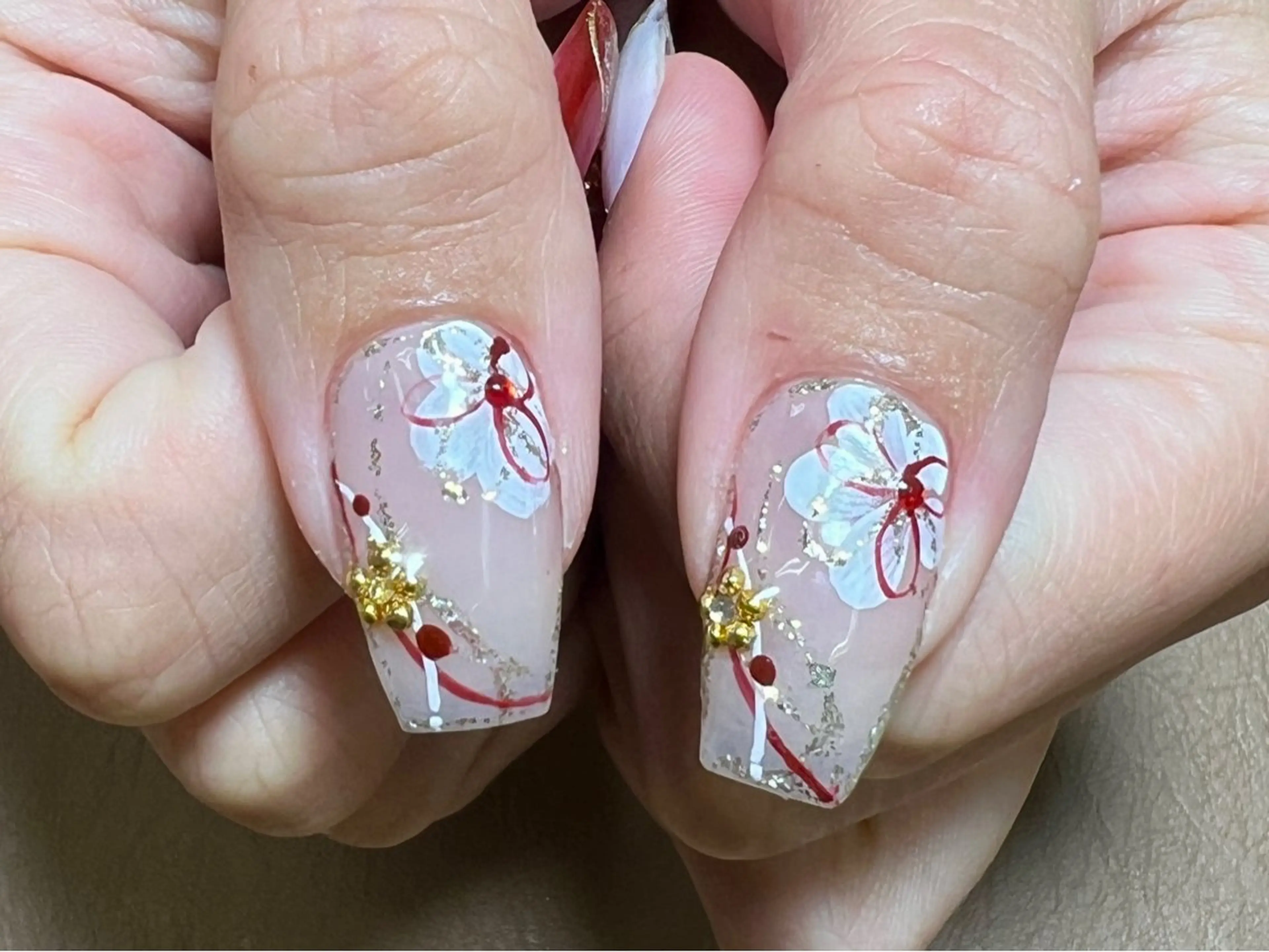 ネイル 成人式 ジェルネイル ハンドネイル Painty nailのネイルデザイン