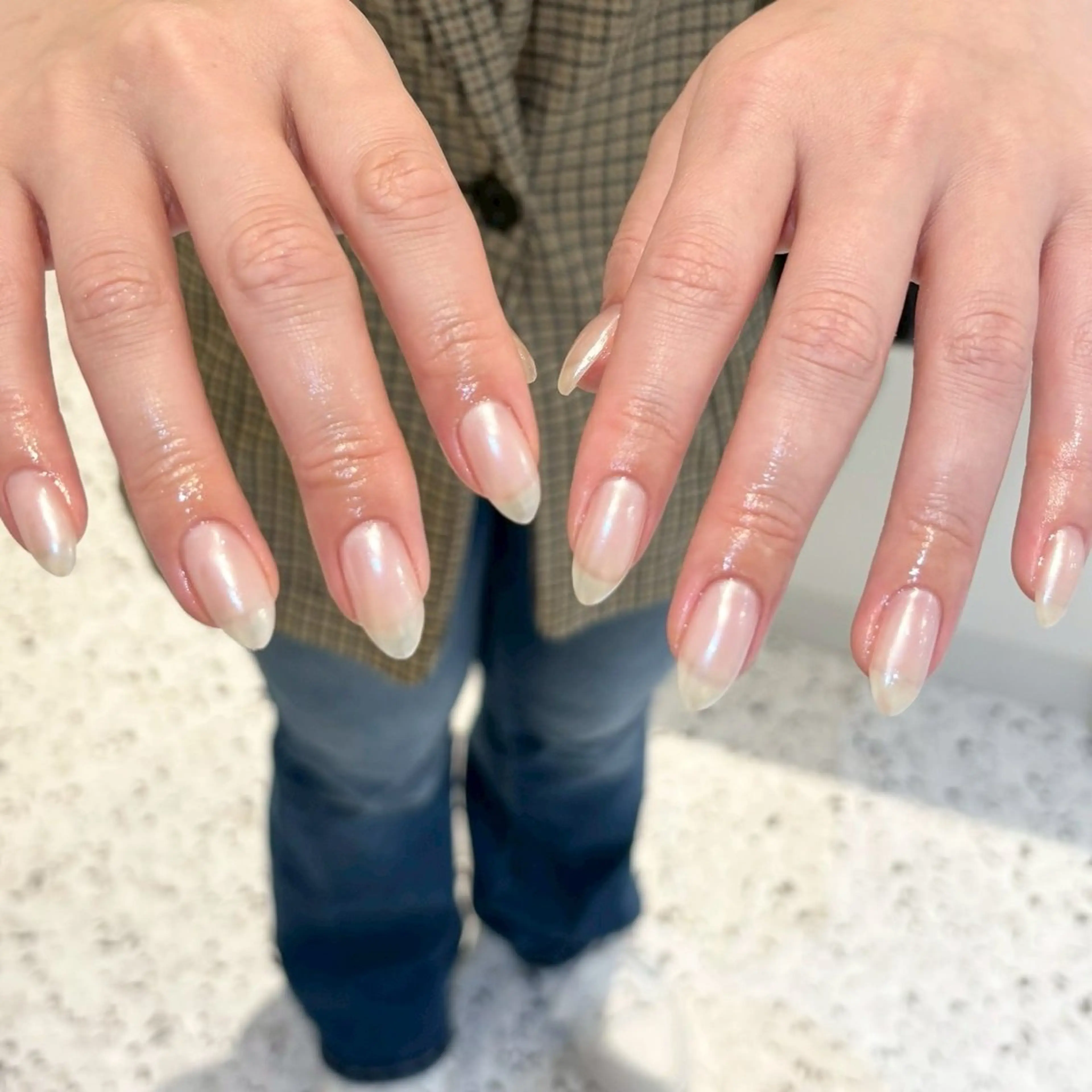 ネイル シンプルネイル White nail KAEDEのネイルデザイン