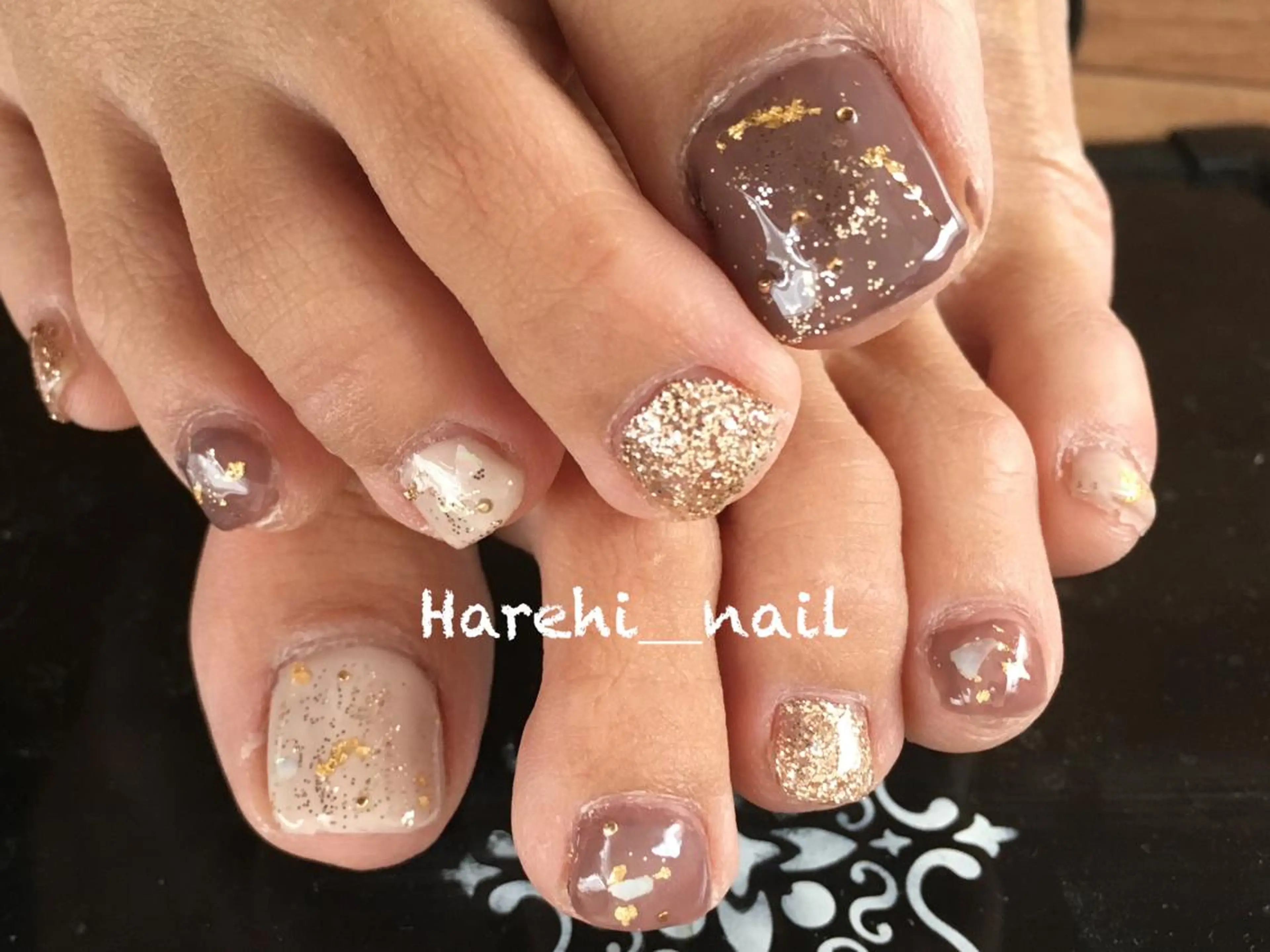 ネイル フットネイル Harehi_ nailのネイルデザイン
