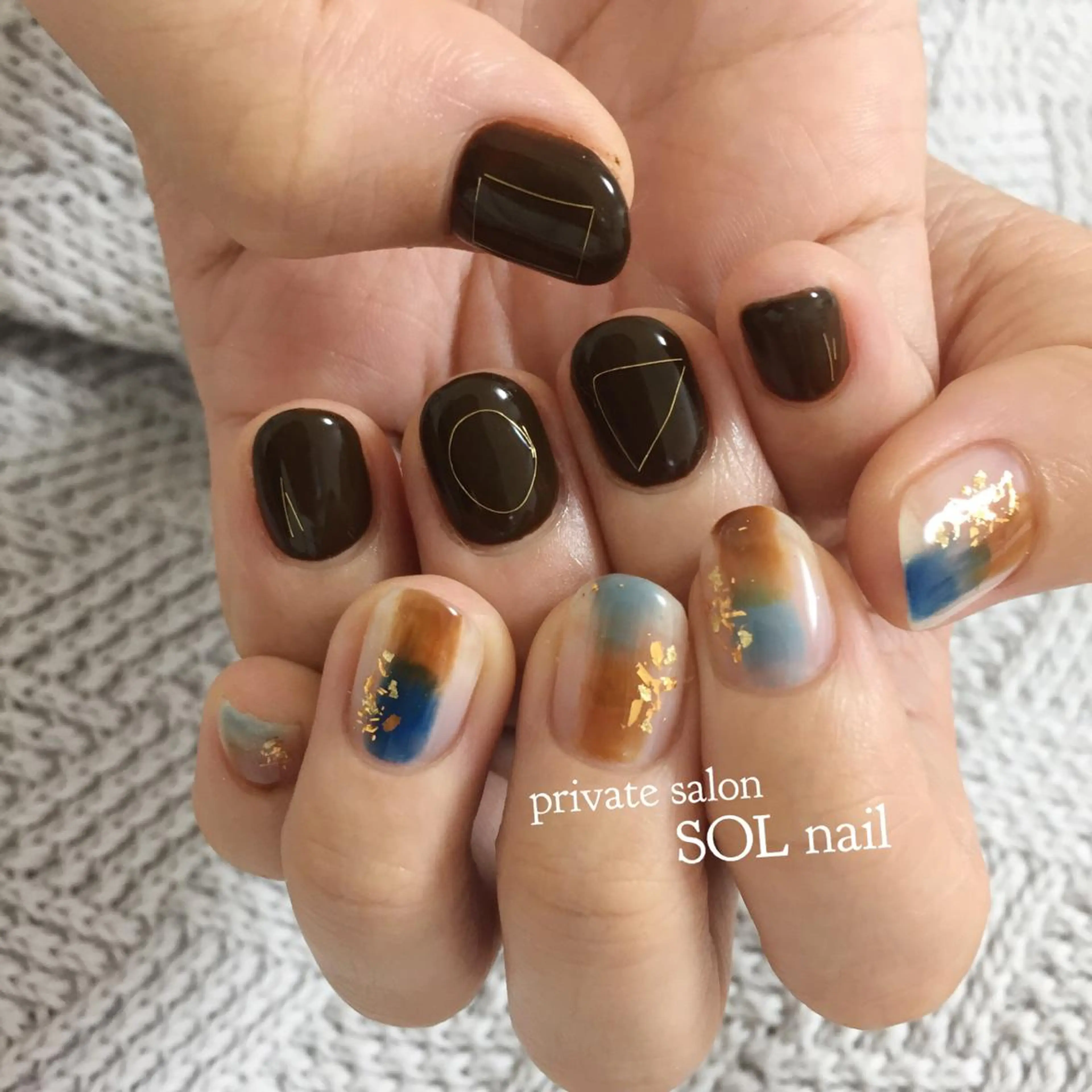 ネイル ニュアンスネイル ハンドネイル SOL NAILのネイルデザイン