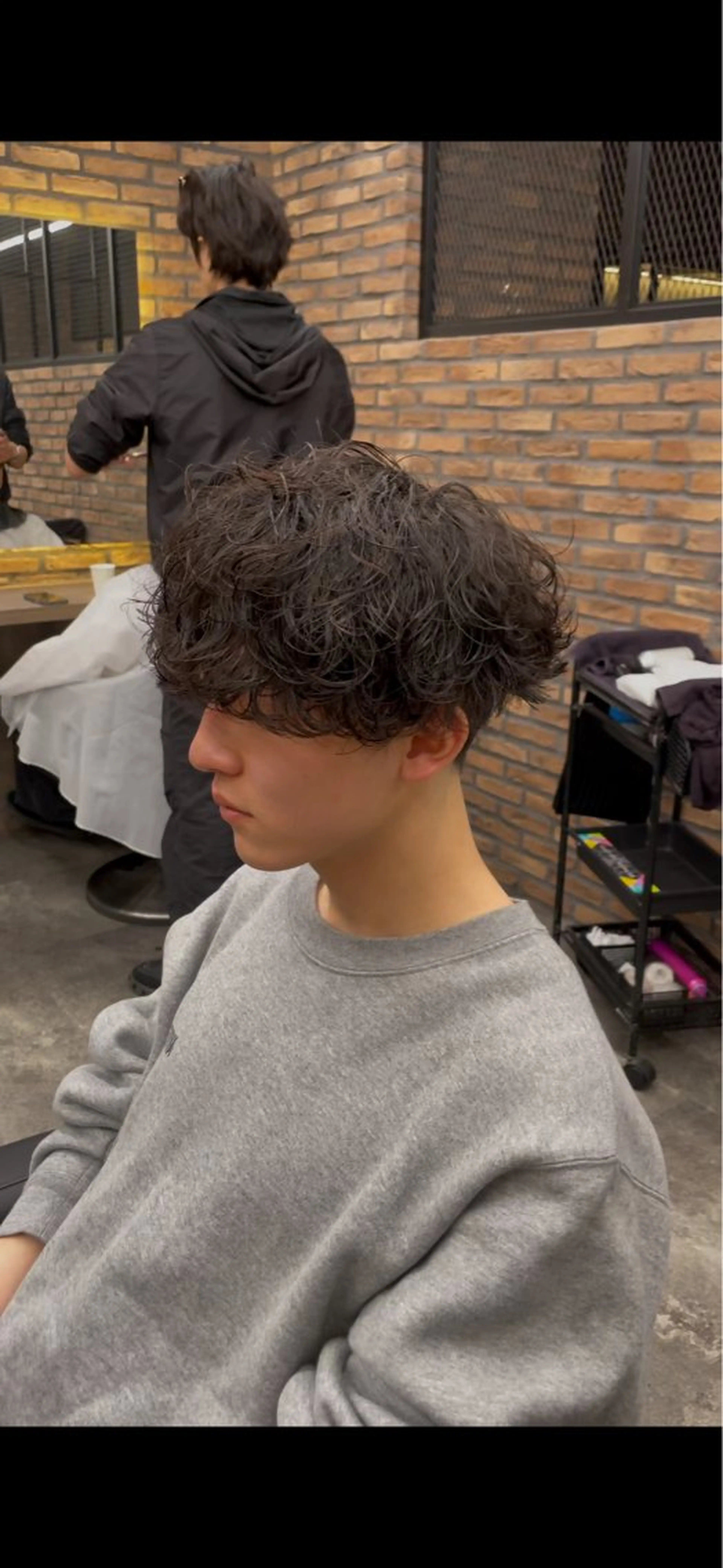 ショート カラー パーマ ヘアアレンジ メンズ キッズ アップバング センターパート メンズハイライト マッシュ メンズパーマ 🔥メンズ特化🔥/ 福田朝輝のヘアスタイル