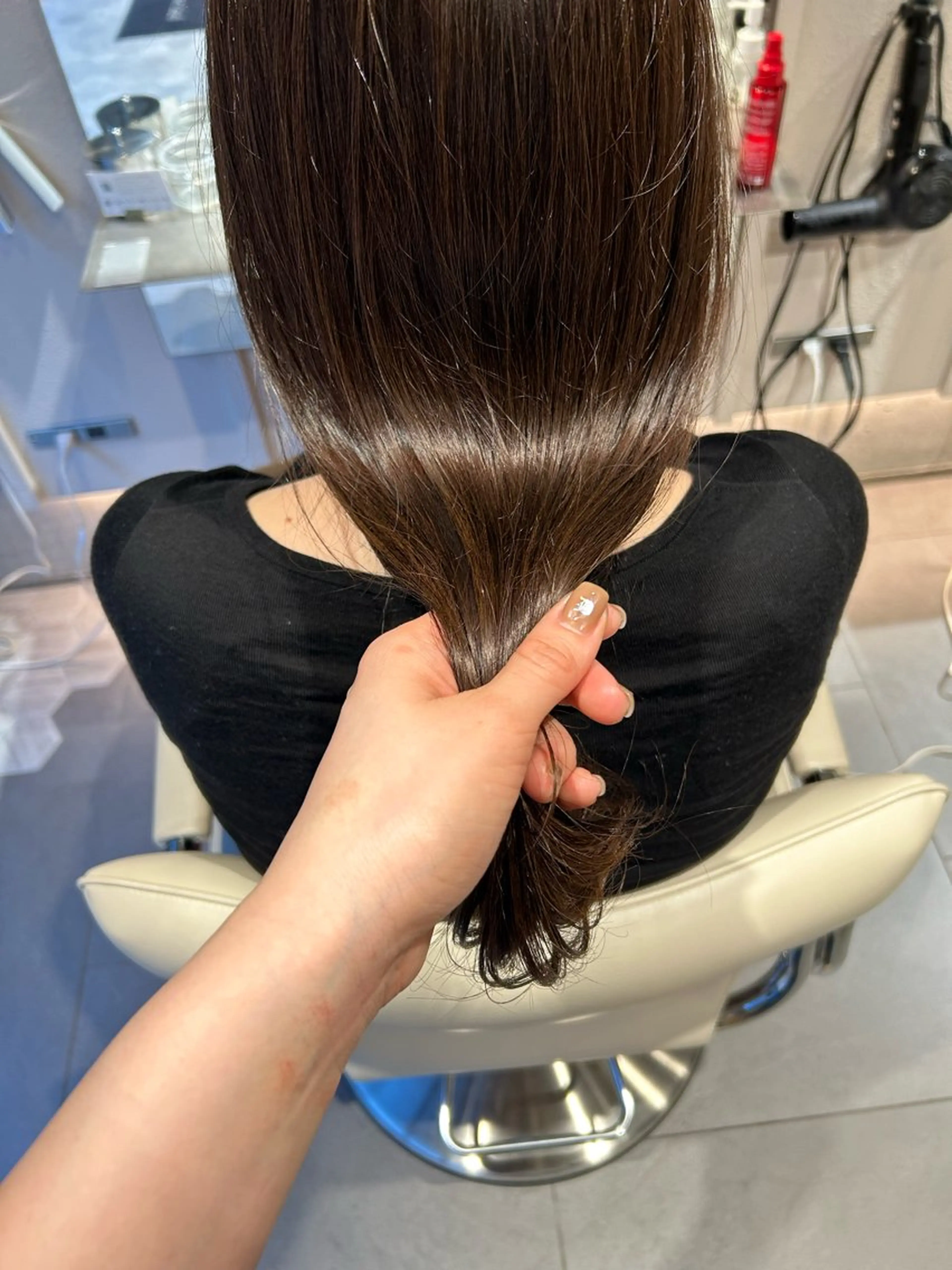 セミロング カラー ヘアカラー トリートメント 艶感/ナチュラル 🌿マアヤのヘアスタイル