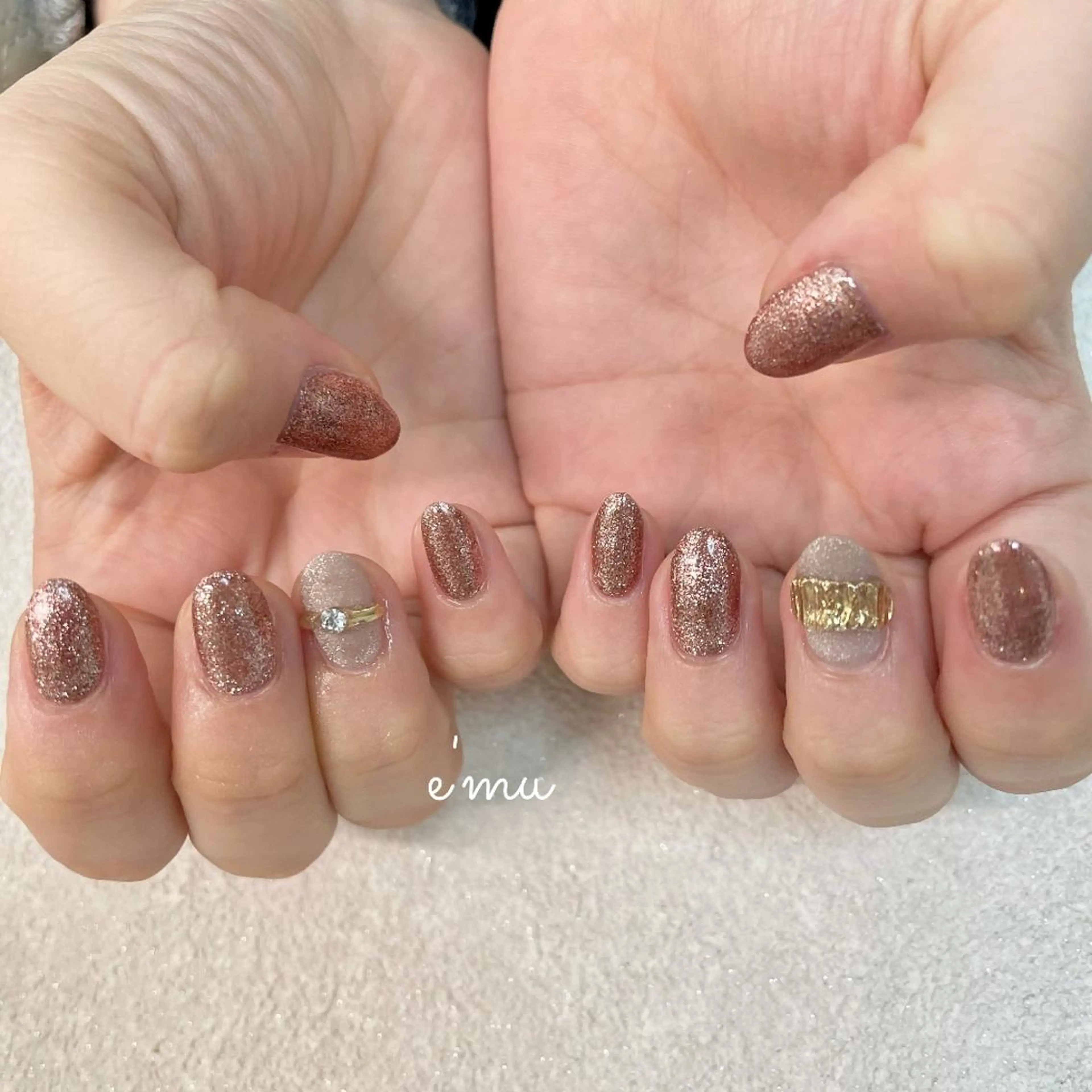 ネイル オフィスネイル nail salon e'mu💐のネイルデザイン