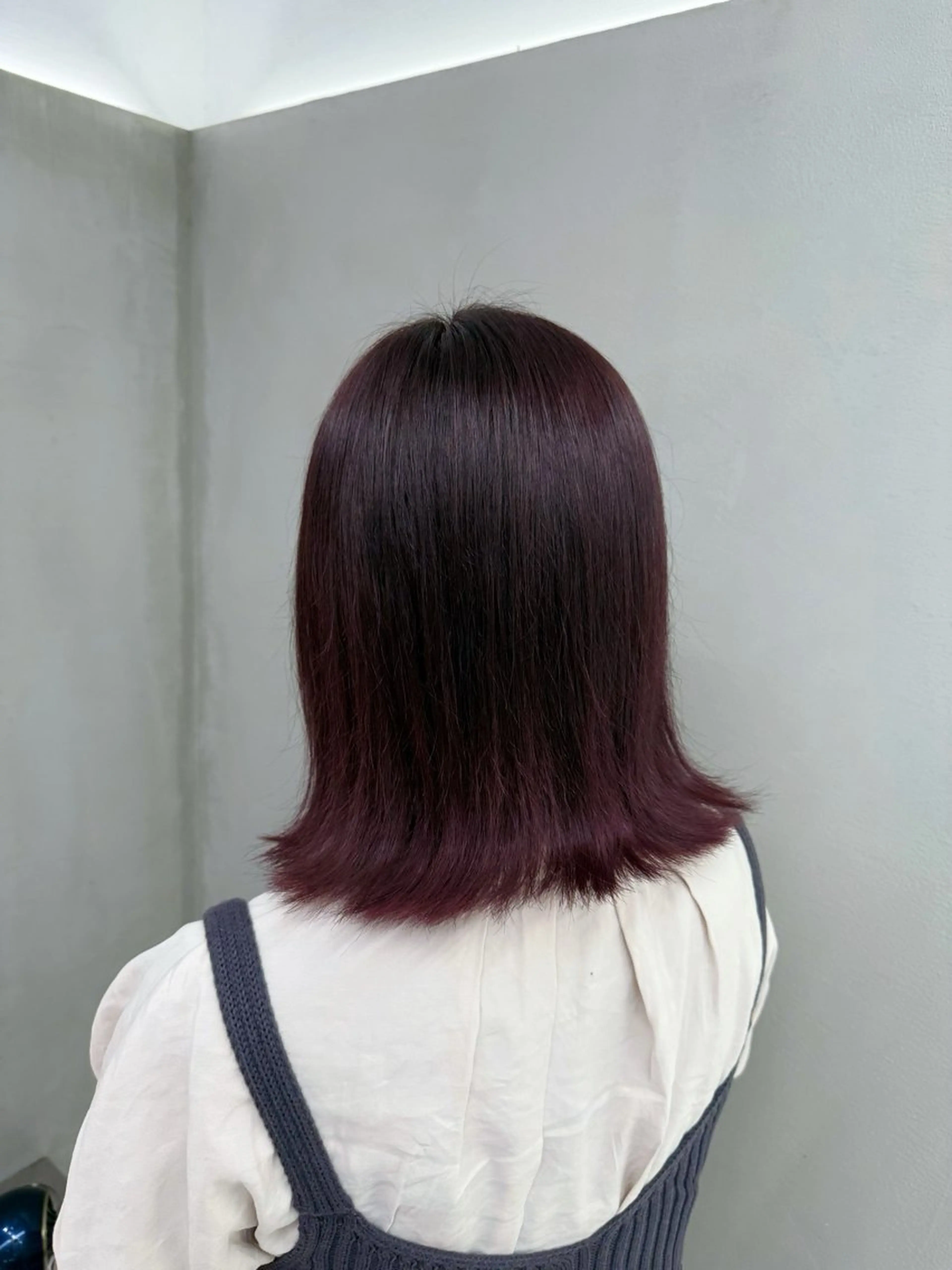 セミロング カラー ブリーチ ラベンダーカラー ピンクカラー ピンクラベンダー カット ヘアカラー トリートメント 🤍haruna 🤍SUIのヘアスタイル