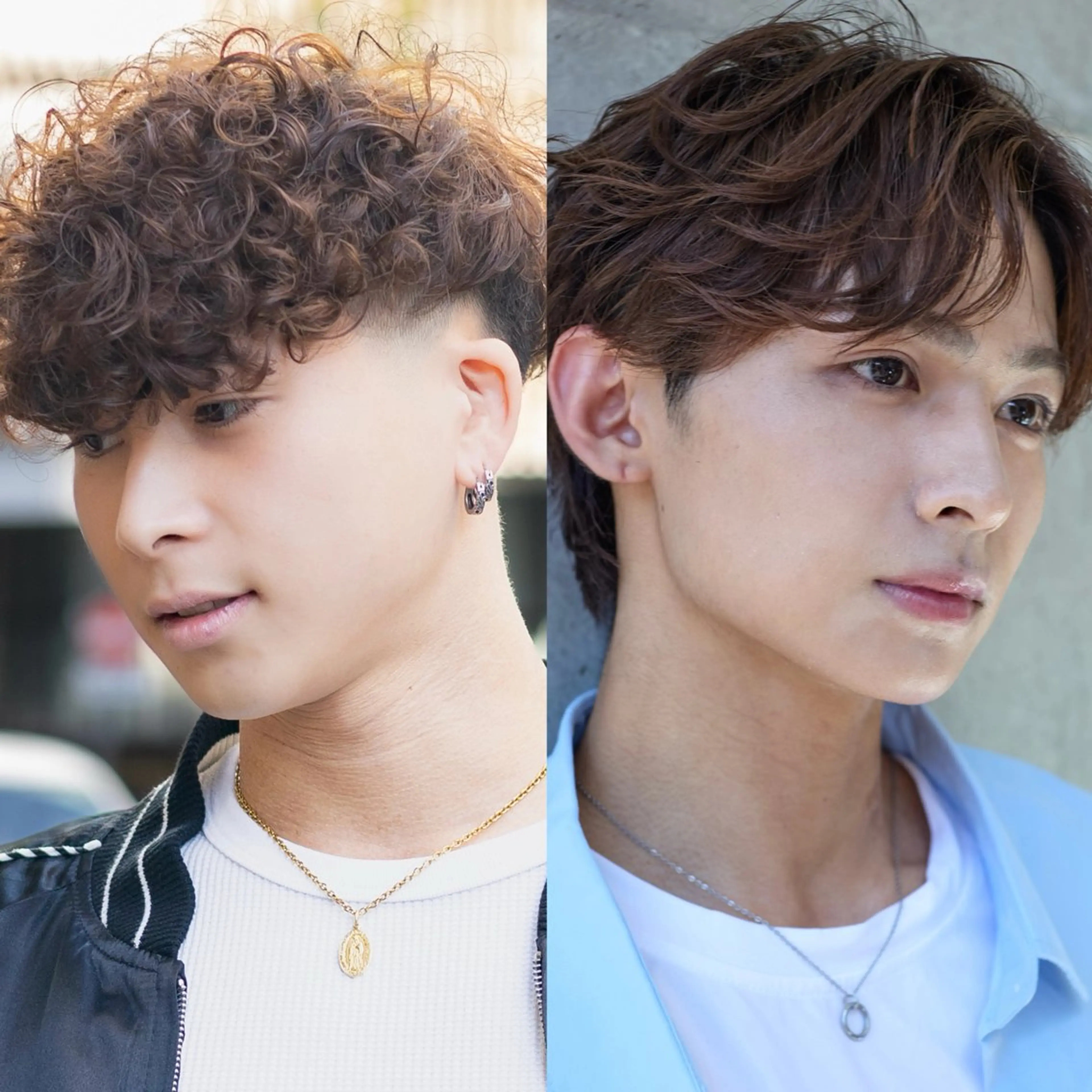 ショート パーマ メンズ カット パーマ トリートメント フェザーパーマ職人 🪶ryosukeのヘアスタイル