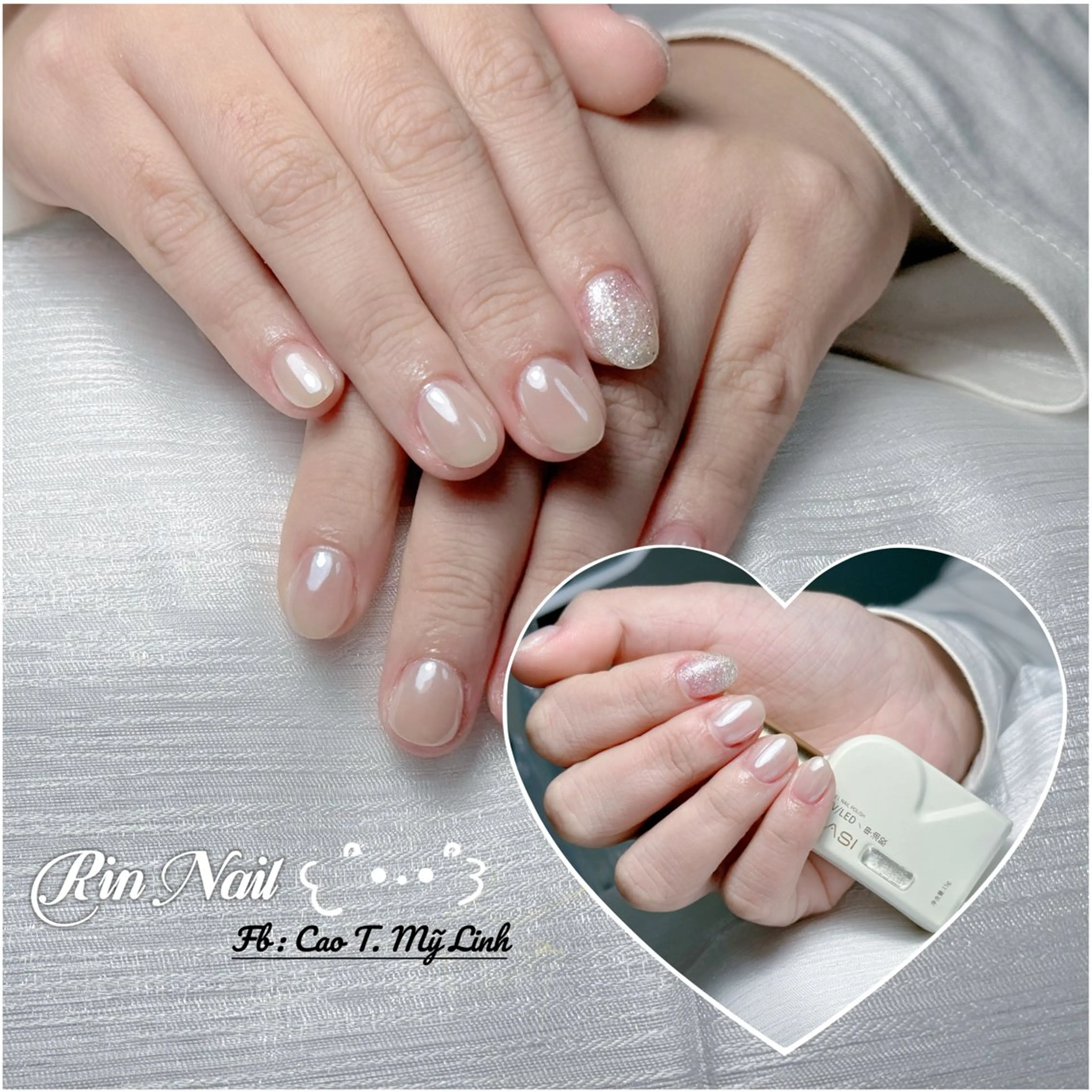 ネイル フラッシュネイル ワンカラーネイル シンプルネイル ハンドネイル カオ リンのネイルデザイン