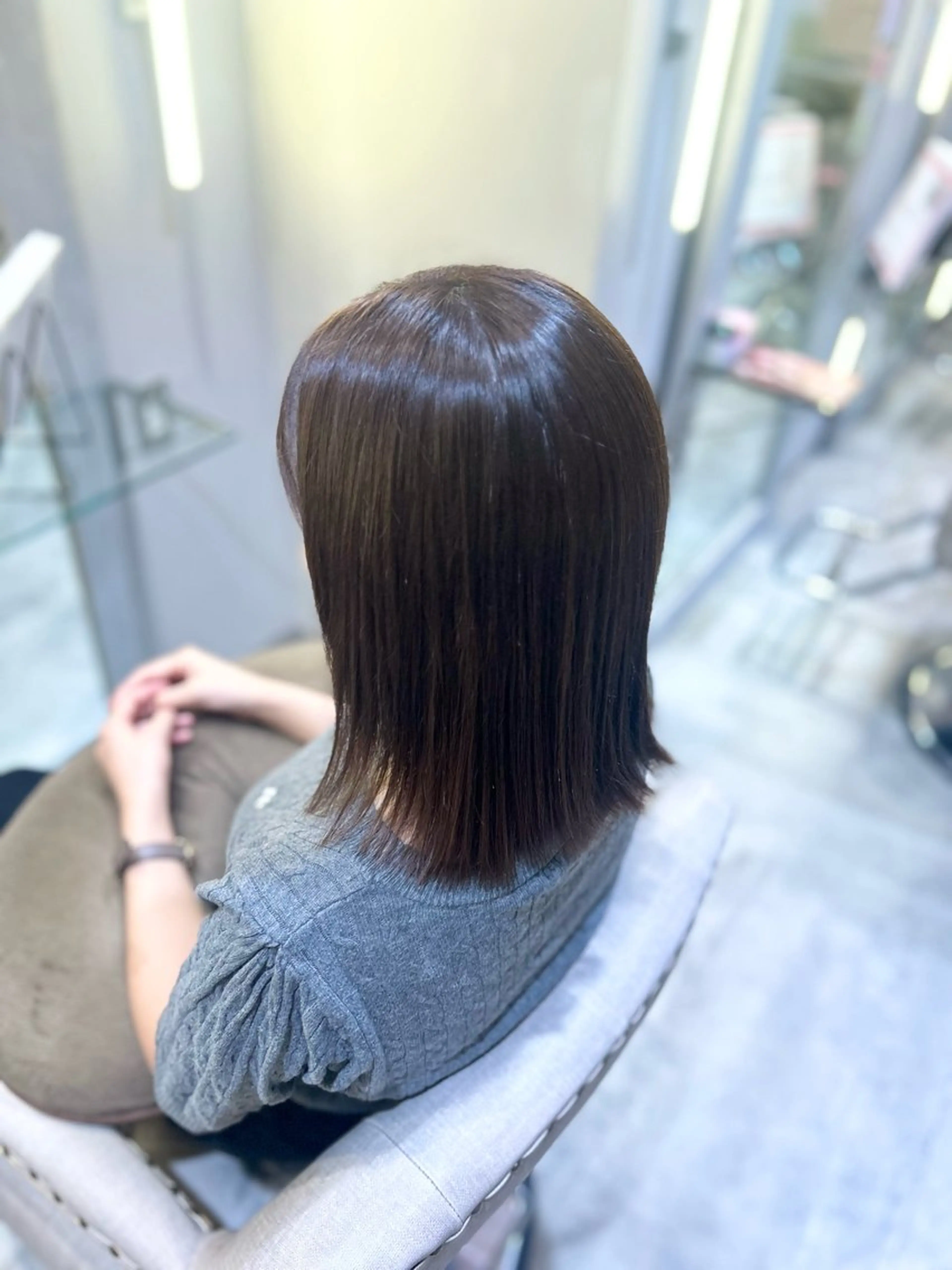 ミディアム カラー アッシュ 透明感カラー ラベンダーカラー ラベンダーアッシュ 🐰🎀艶髪特化 yuzuka🎀🐰のヘアスタイル