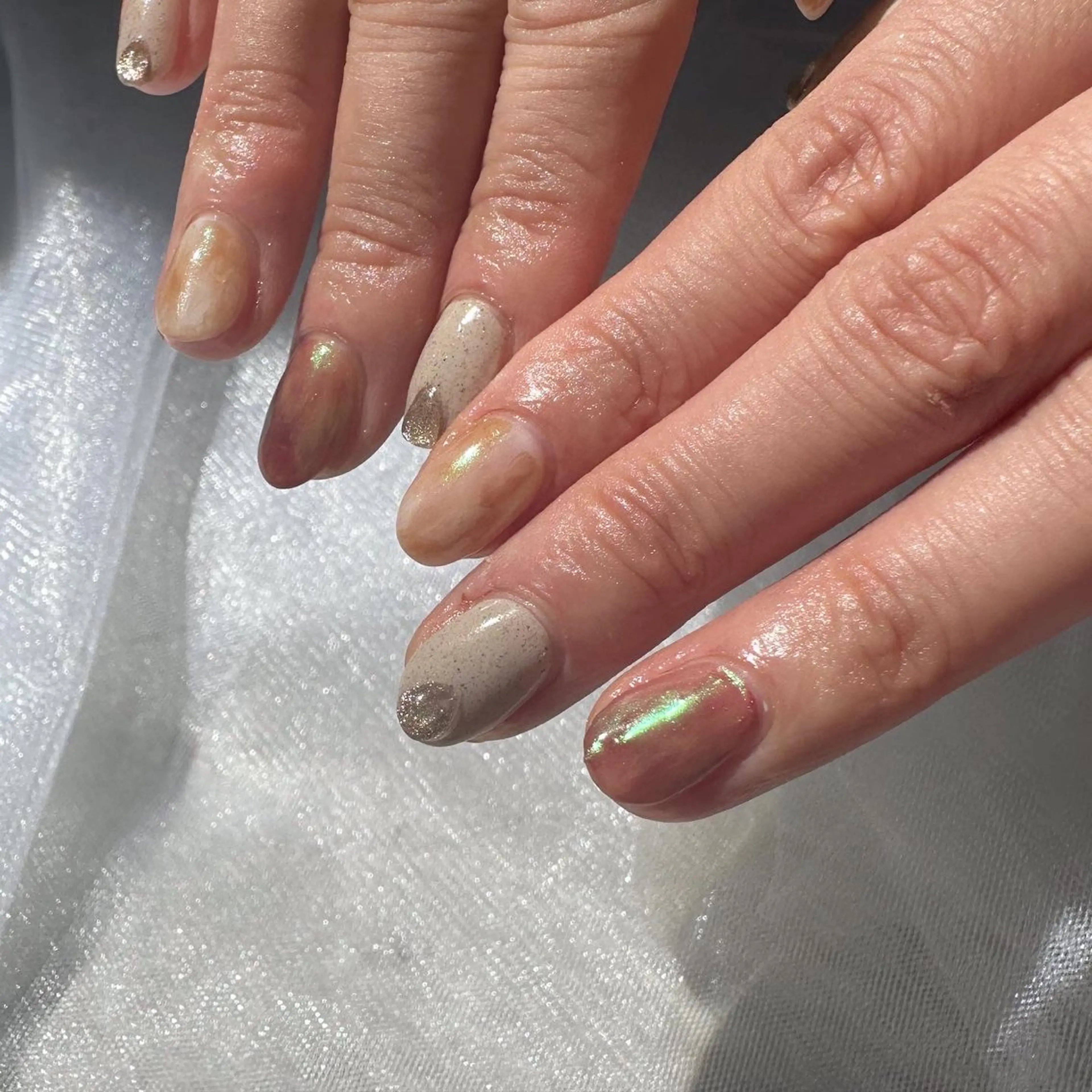 ネイル クリアネイル ジェルネイル 氷ネイル・うるうるネイル 韓国ネイル マグネットネイル 🪞KAPE NAIL 🪞のネイルデザイン