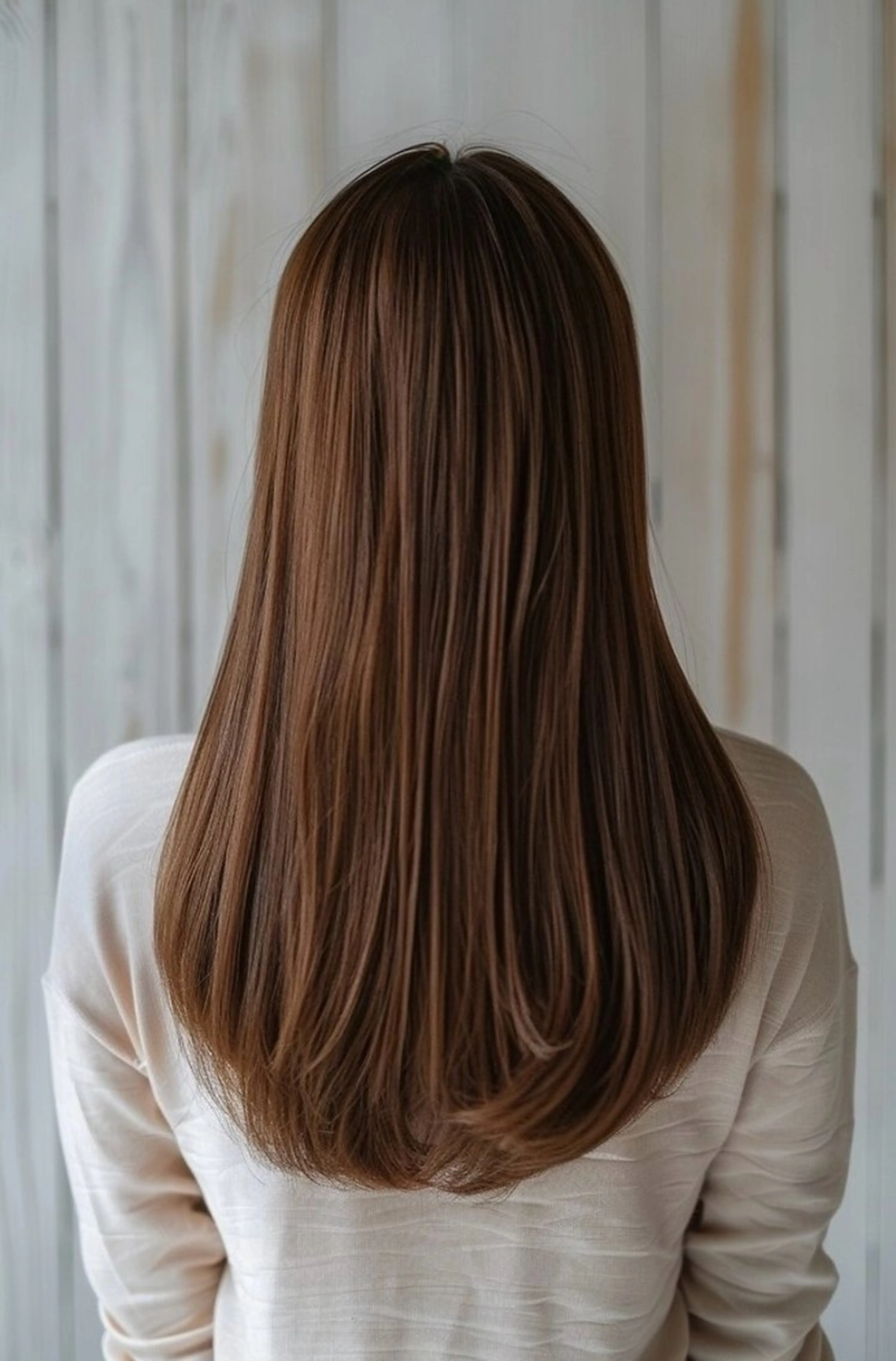 ロング カラー 段下 航一郎のヘアスタイル