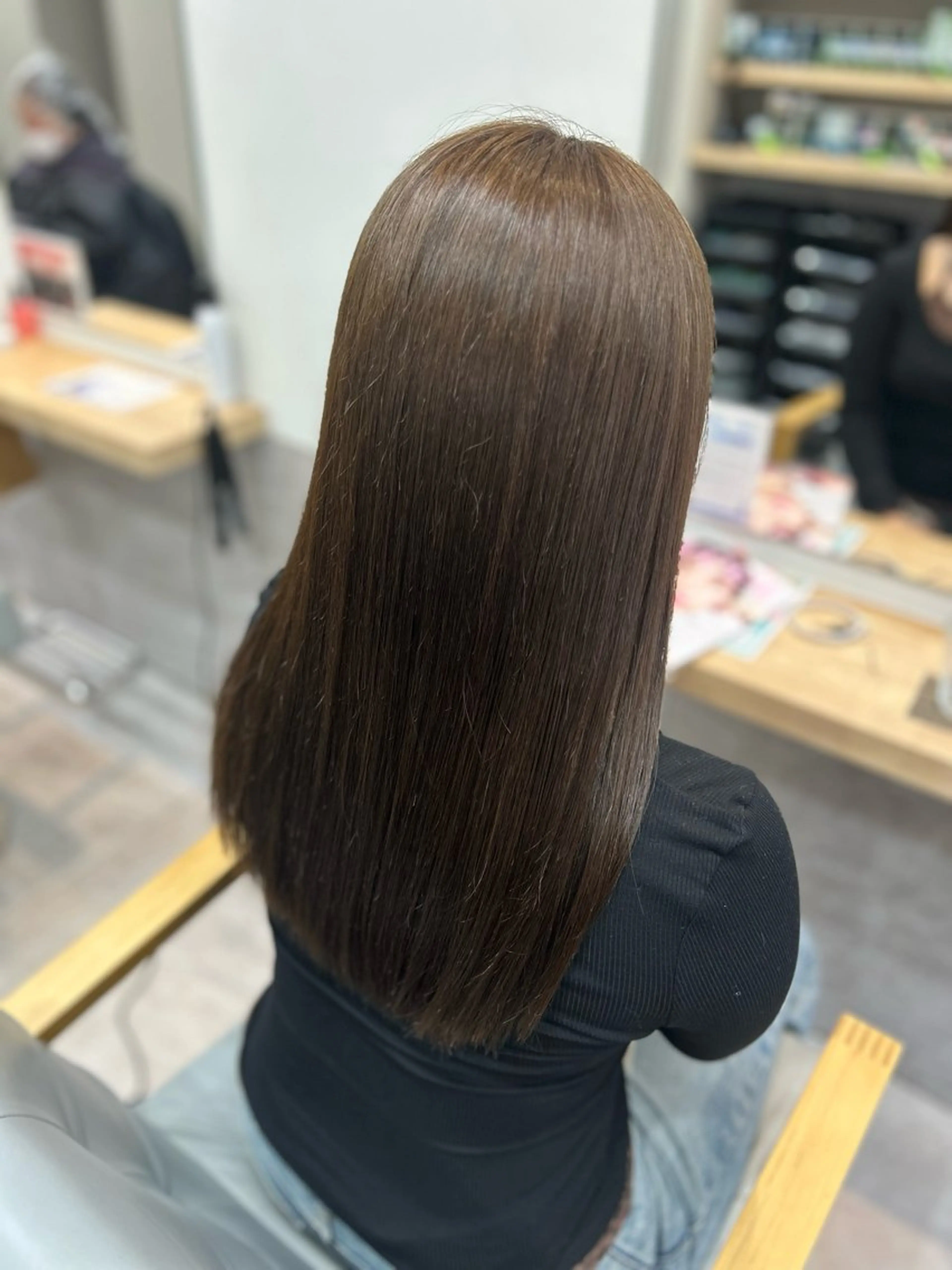 ロング カラー ベージュカラー オリーブベージュ ヘアカラー KANON🌷 博多千代のヘアスタイル