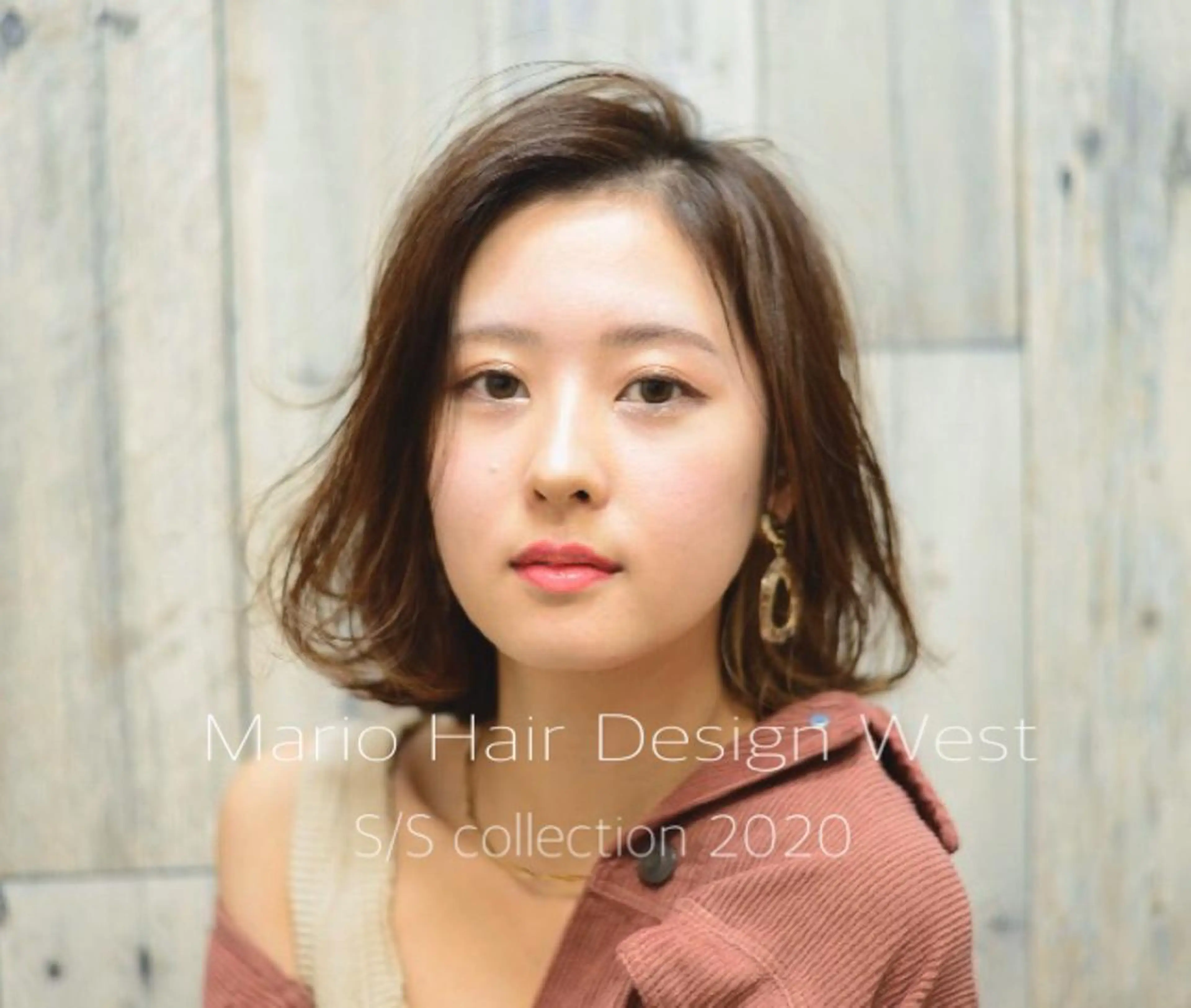 ミディアム カラー アッシュ アッシュブラウン ブラウンカラー ボブ 竹嶌 健吾のヘアスタイル