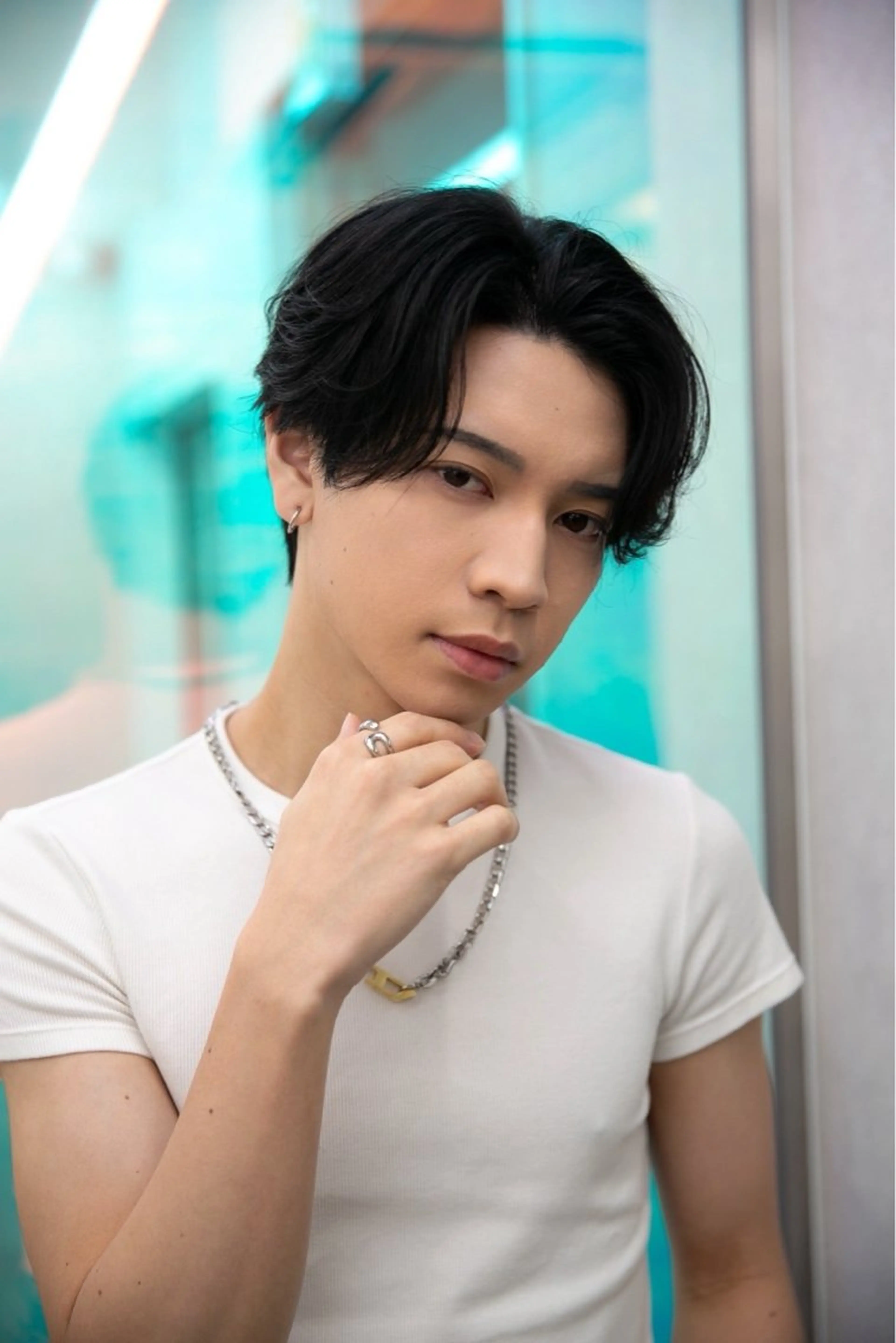 メンズ センターパート 齊藤 大地のヘアスタイル