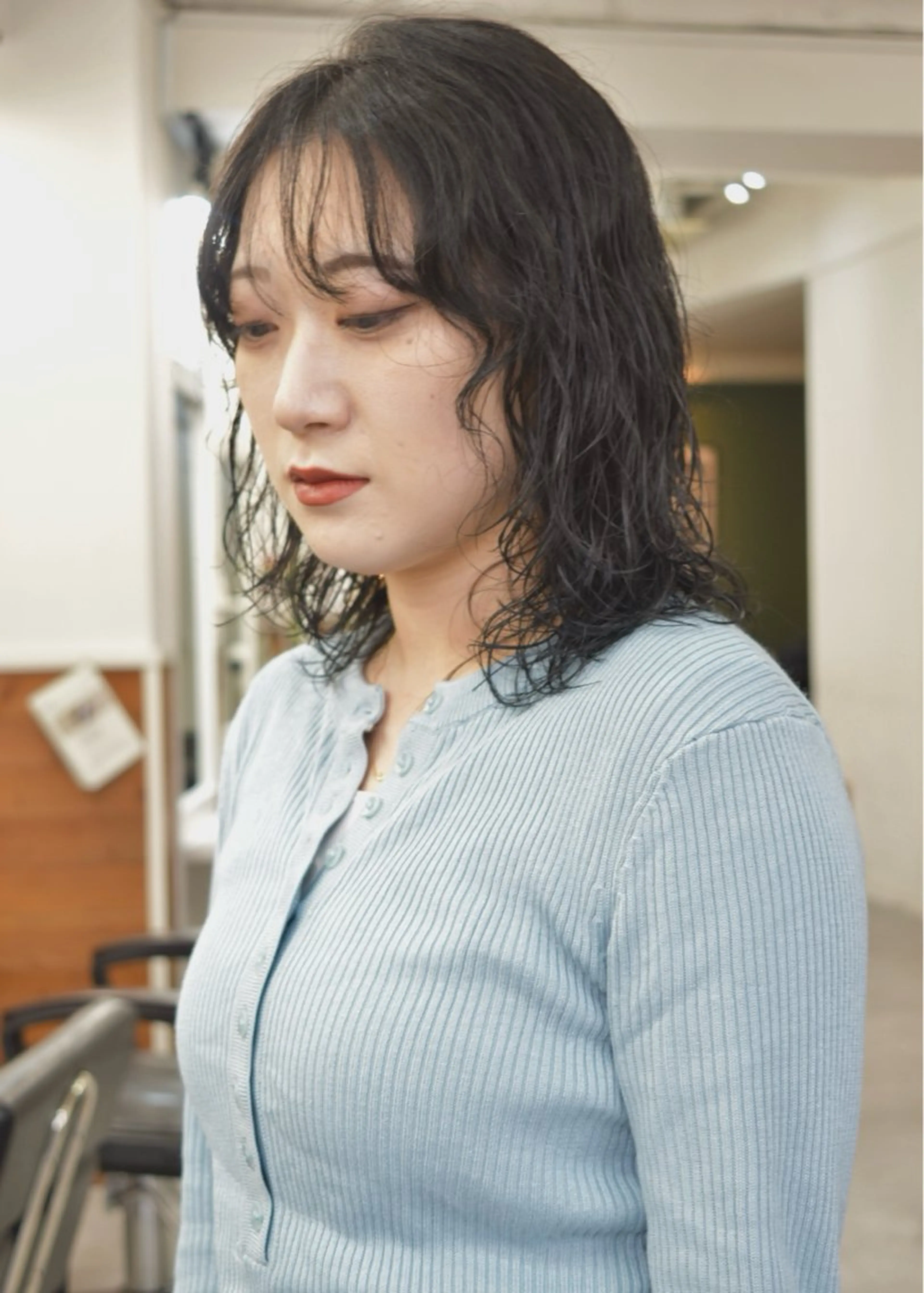 ミディアム カラー カット ヘアカラー トリートメント レイヤーボブ/ 艶カラー/サナ🌼のヘアスタイル