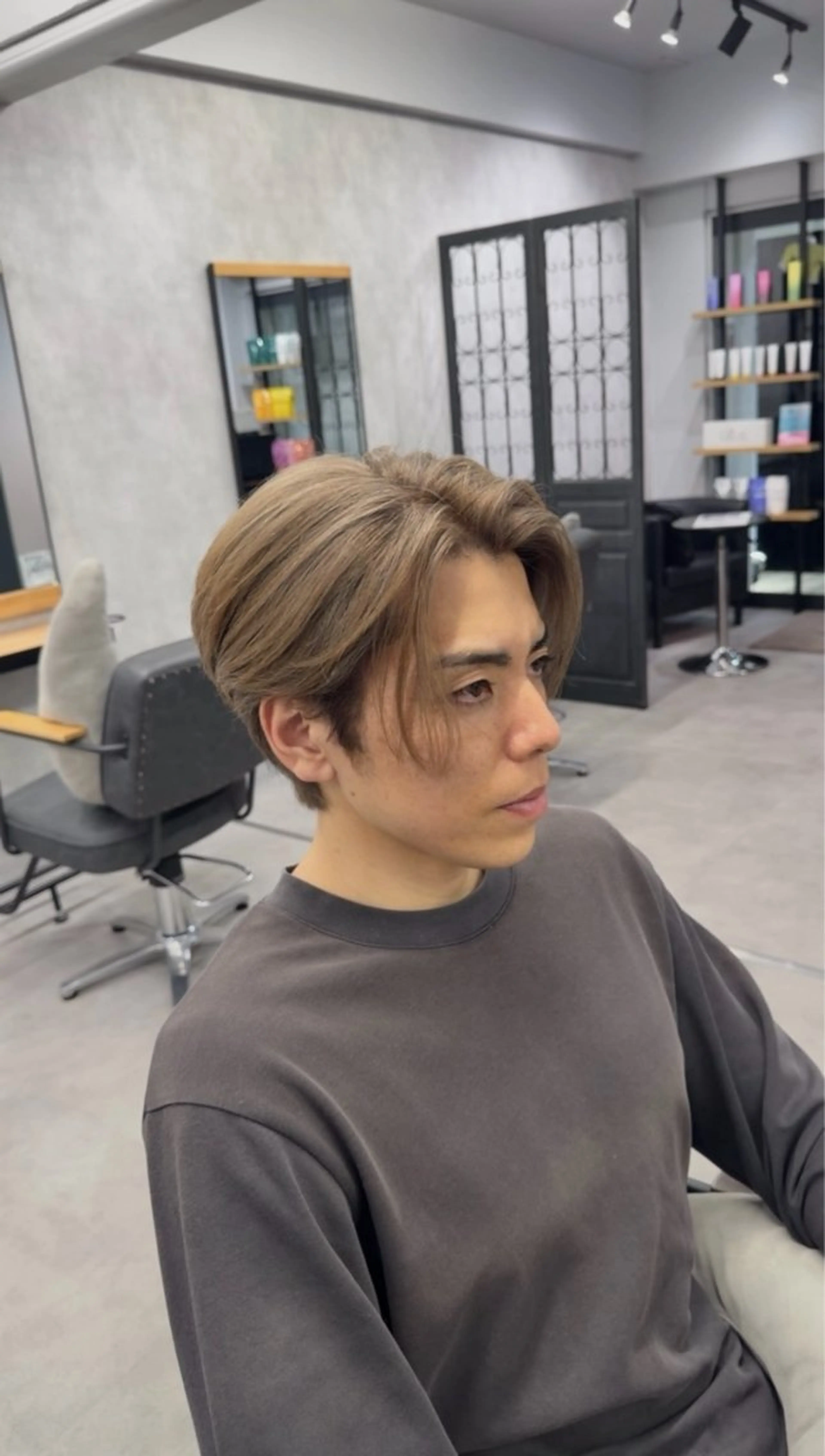 メンズ カット ヘアカラー Chlan岡本 フウトのヘアスタイル